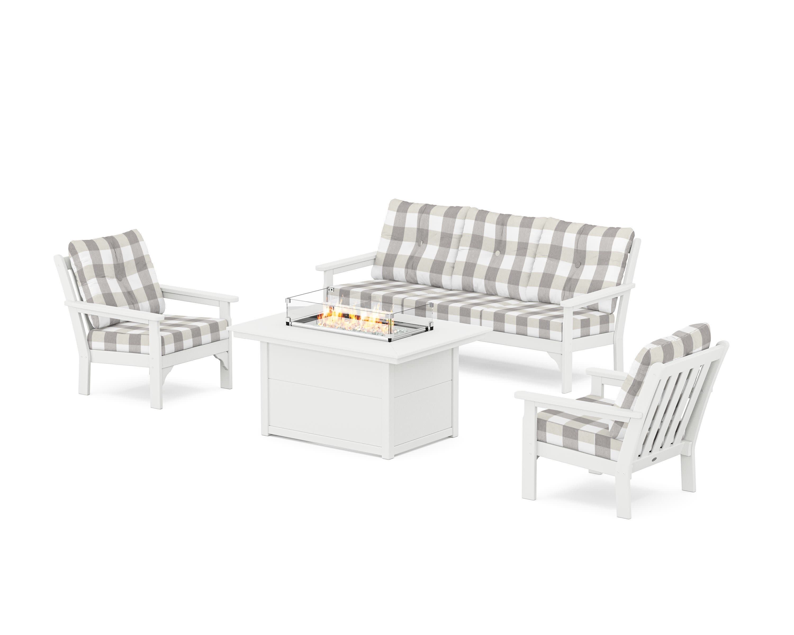 Vineyard Deep Seating Fire Pit Table Set - Image 131