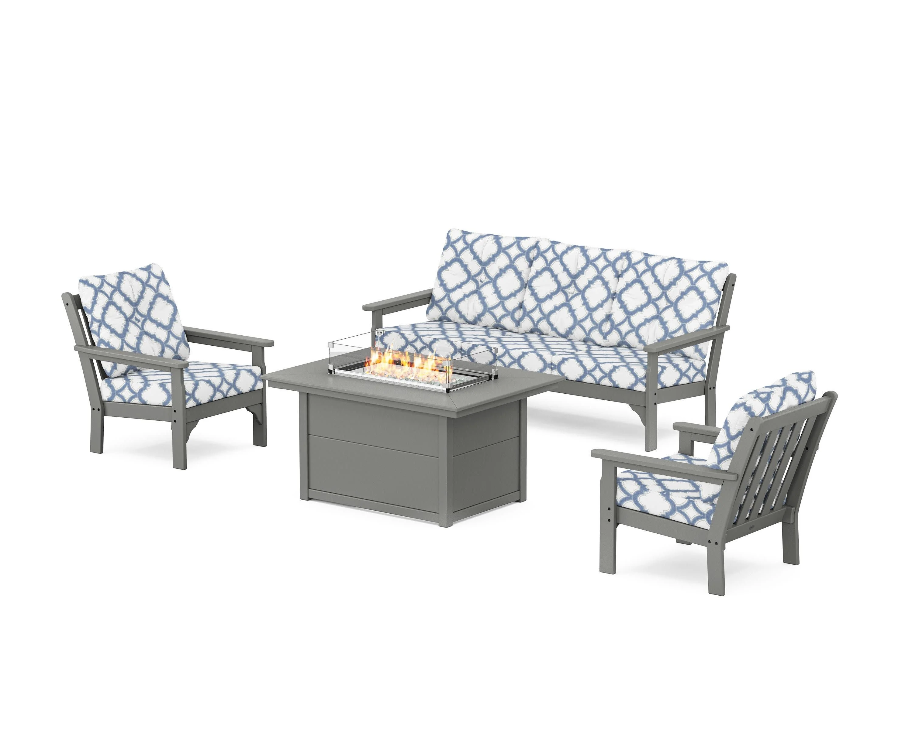 Vineyard Deep Seating Fire Pit Table Set - Image 139
