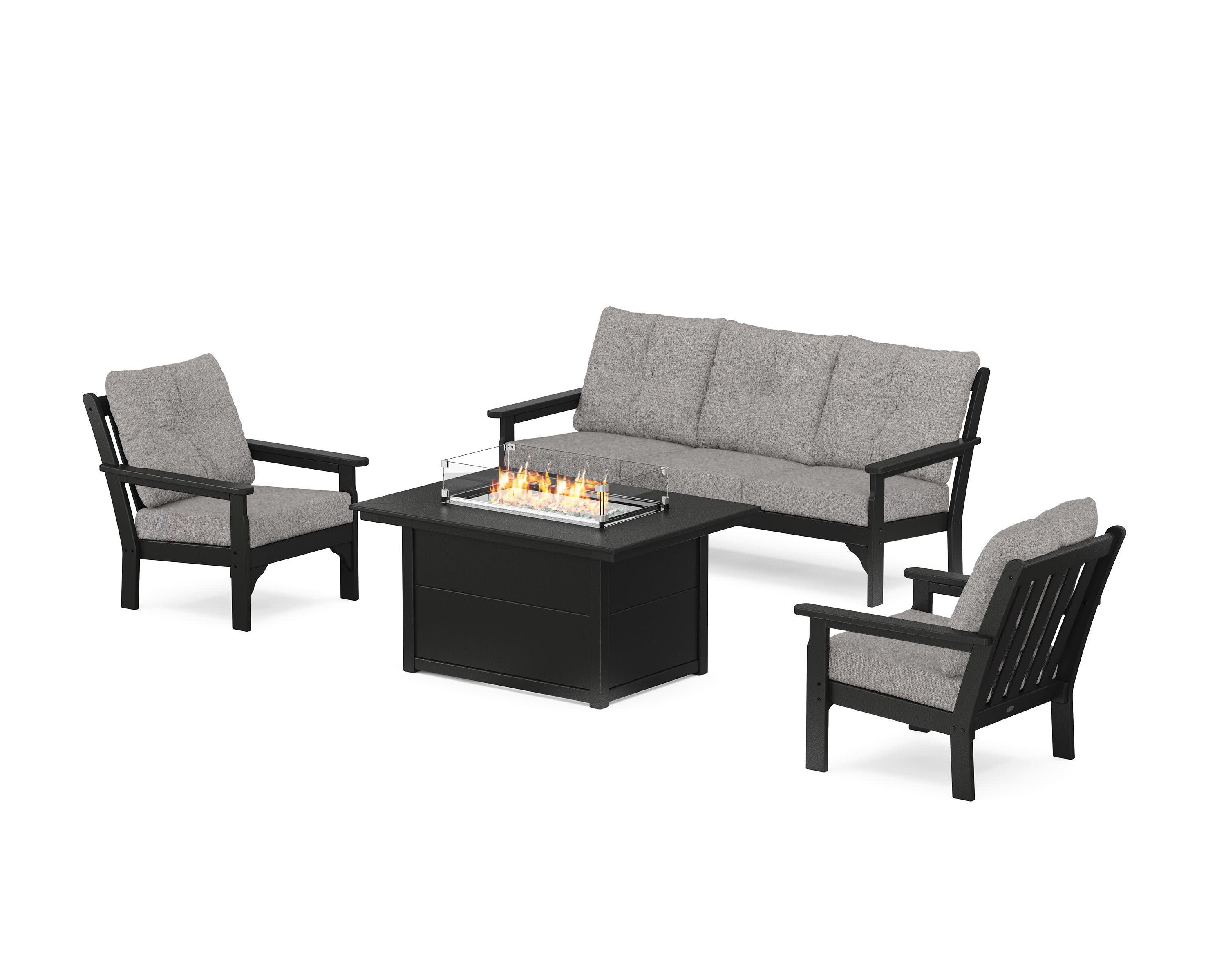 Vineyard Deep Seating Fire Pit Table Set - Image 141
