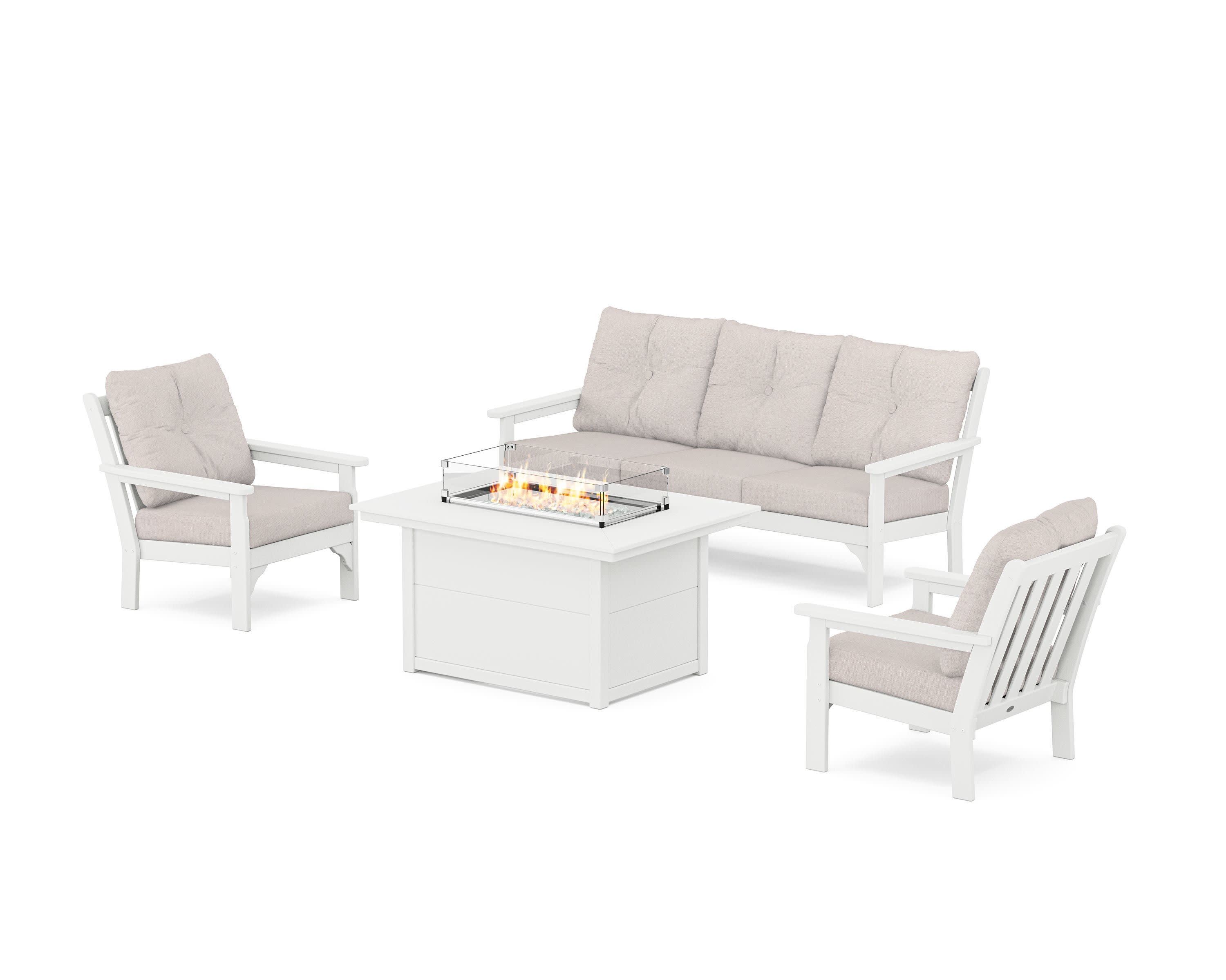 Vineyard Deep Seating Fire Pit Table Set - Image 142