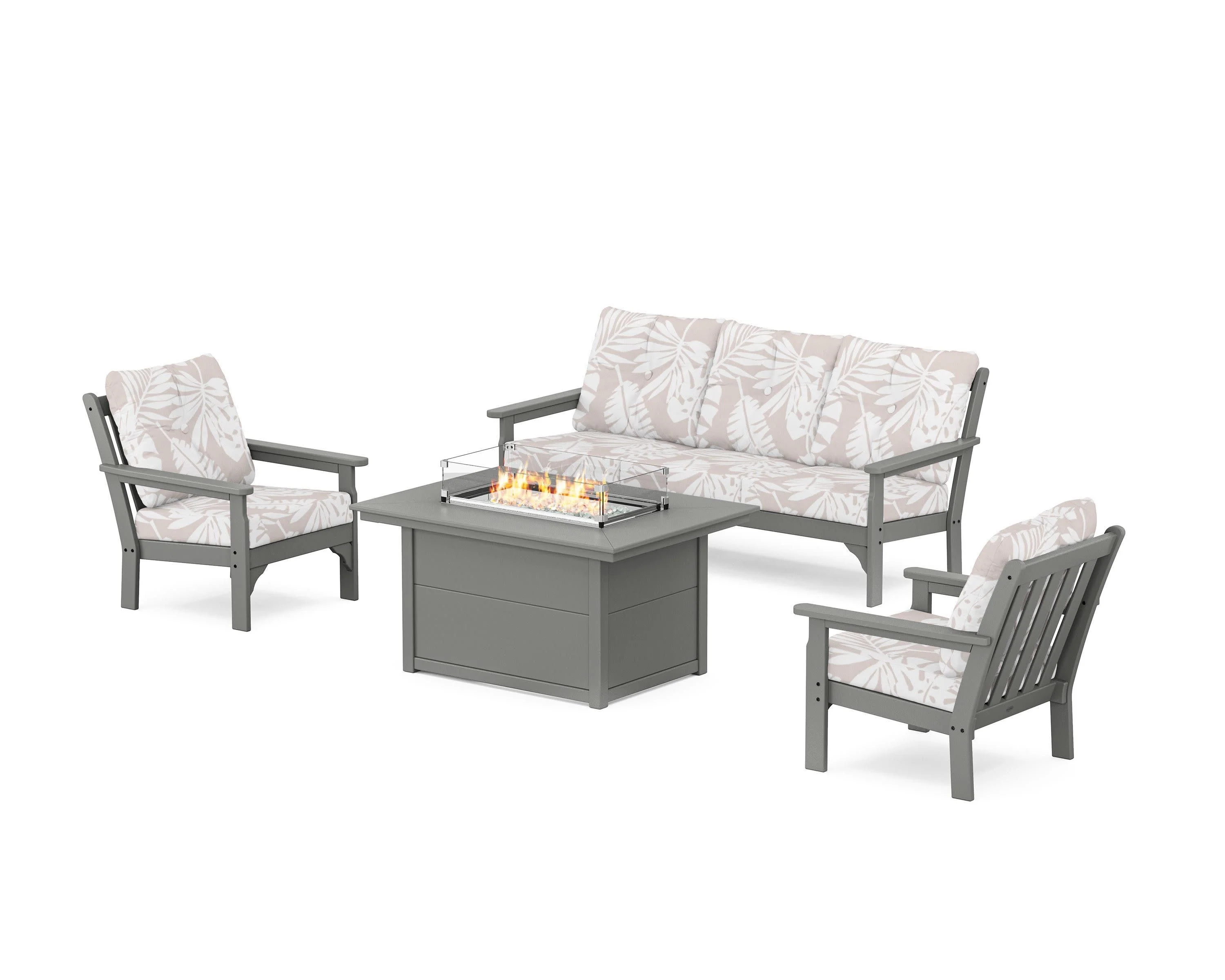 Vineyard Deep Seating Fire Pit Table Set - Image 144