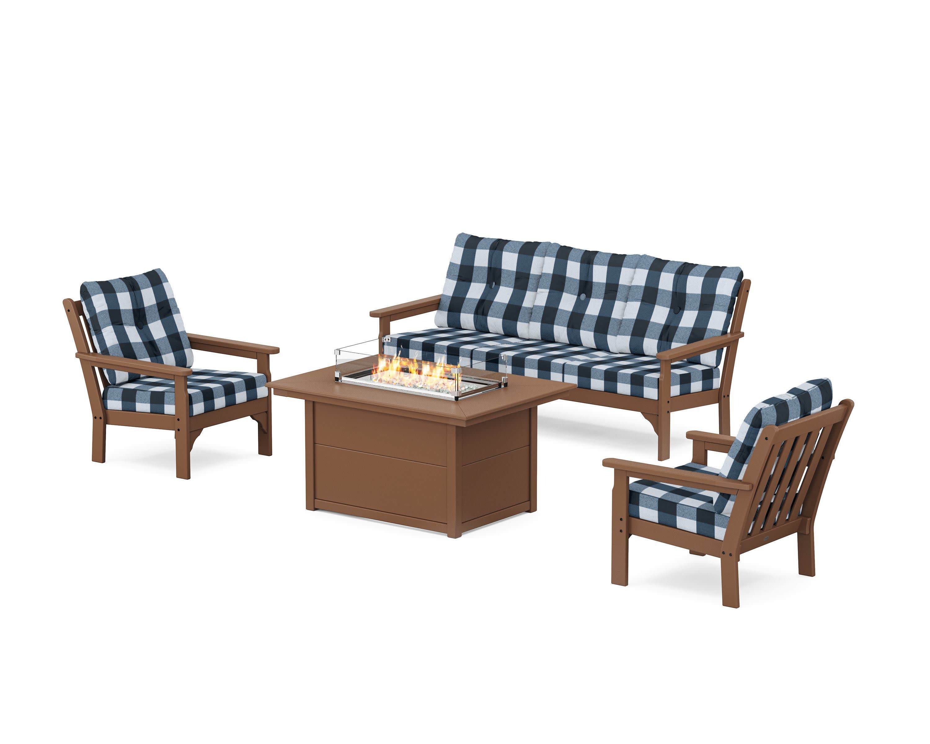 Vineyard Deep Seating Fire Pit Table Set - Image 145