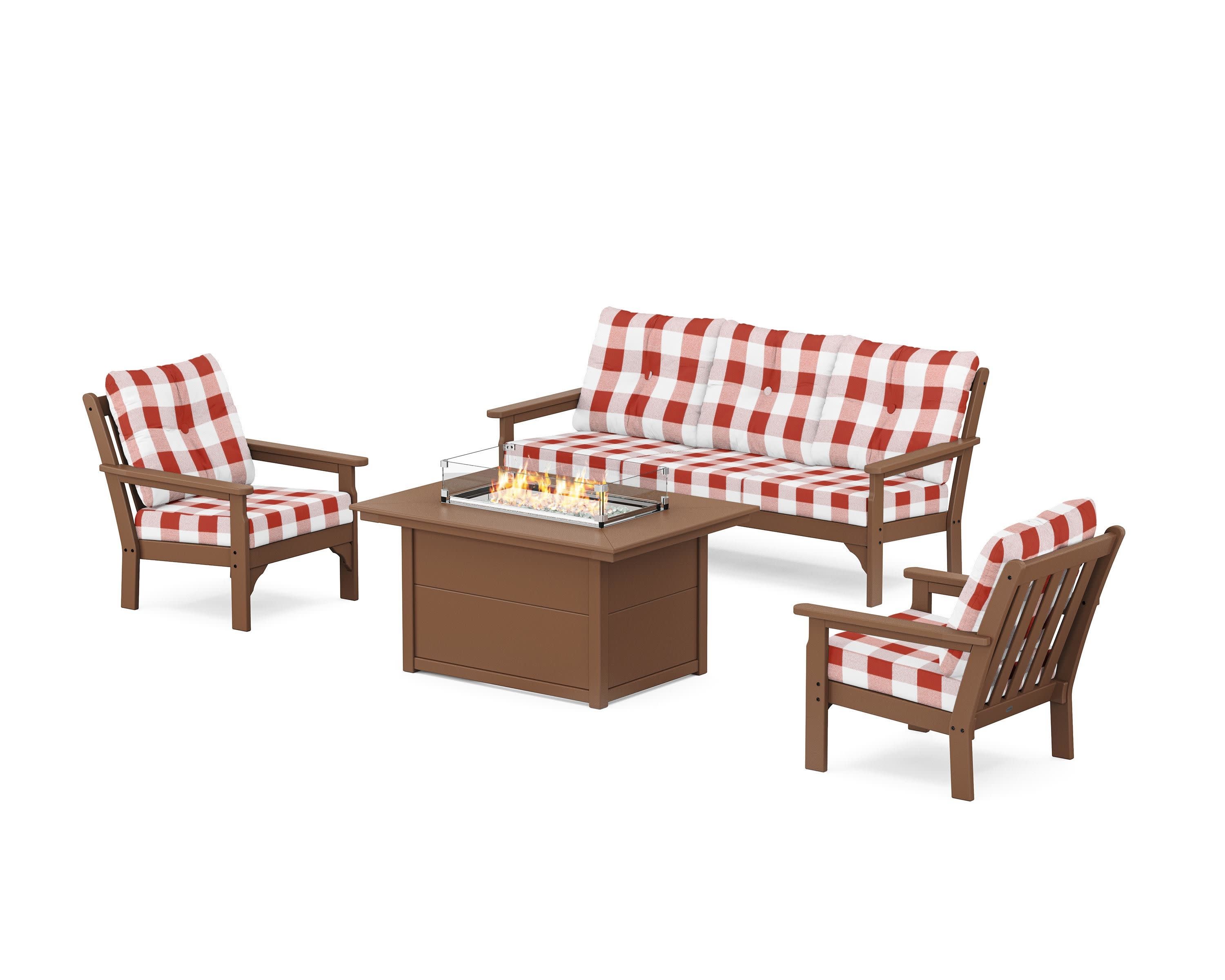 Vineyard Deep Seating Fire Pit Table Set - Image 159