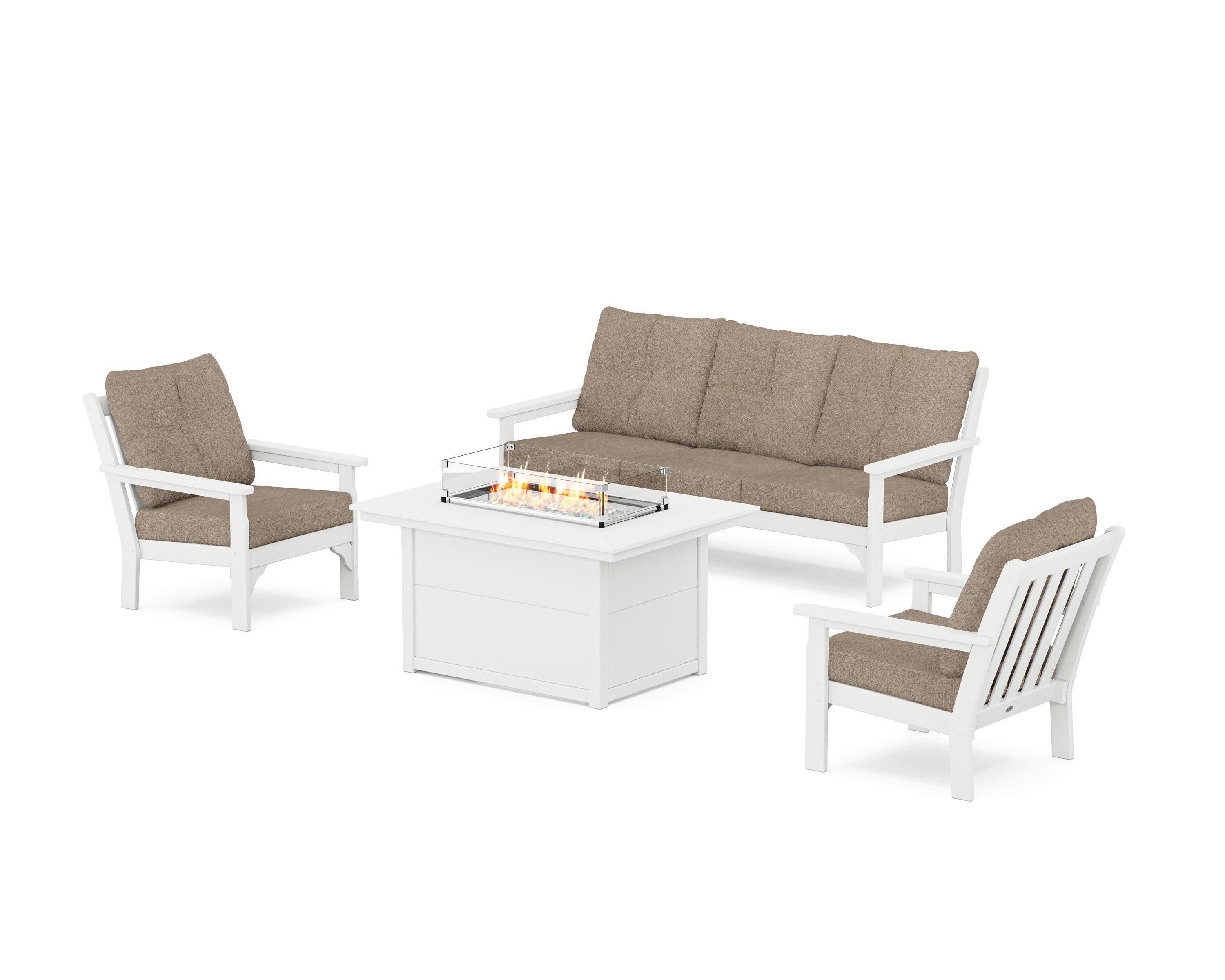 Vineyard Deep Seating Fire Pit Table Set - Image 163