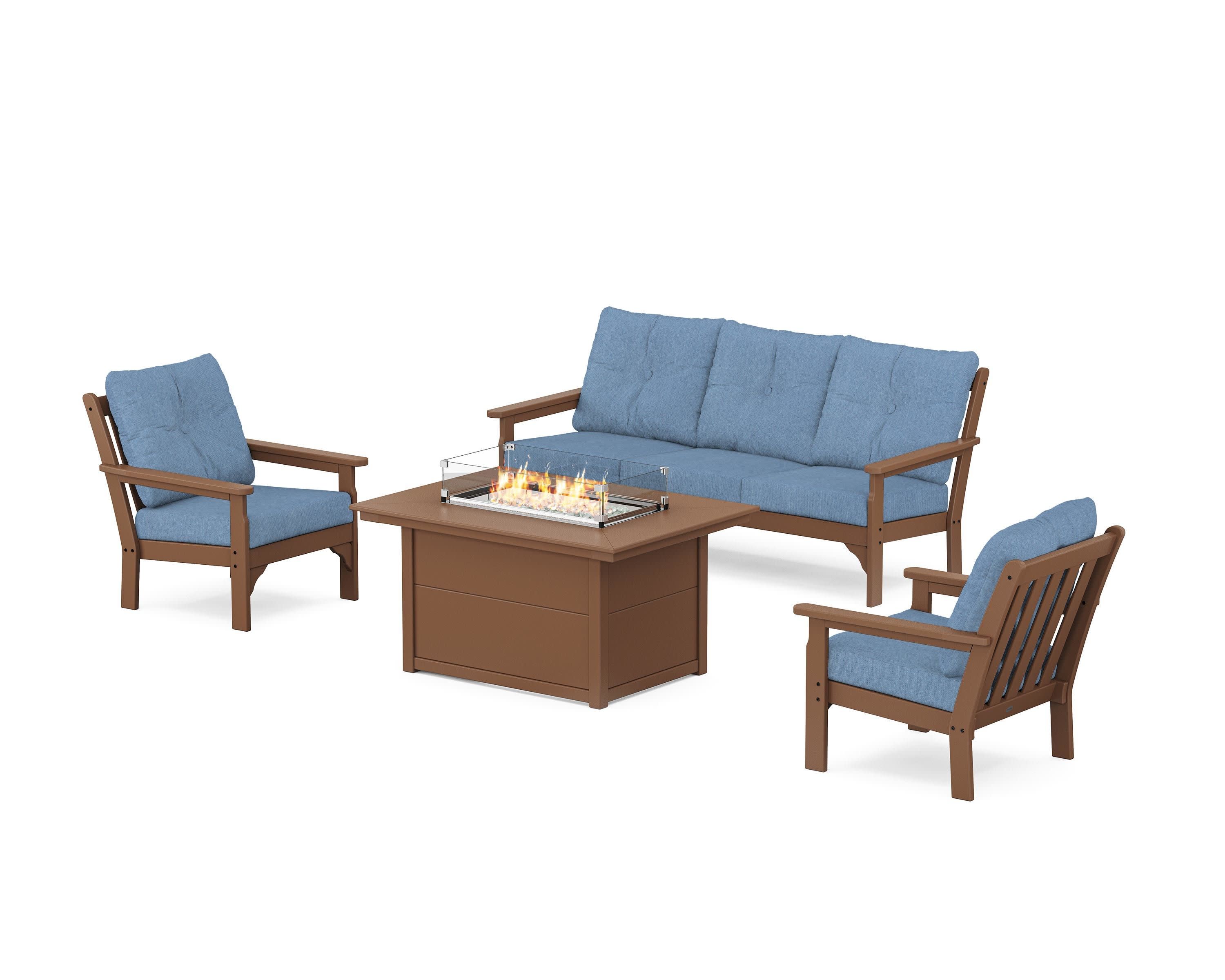 Vineyard Deep Seating Fire Pit Table Set - Image 166