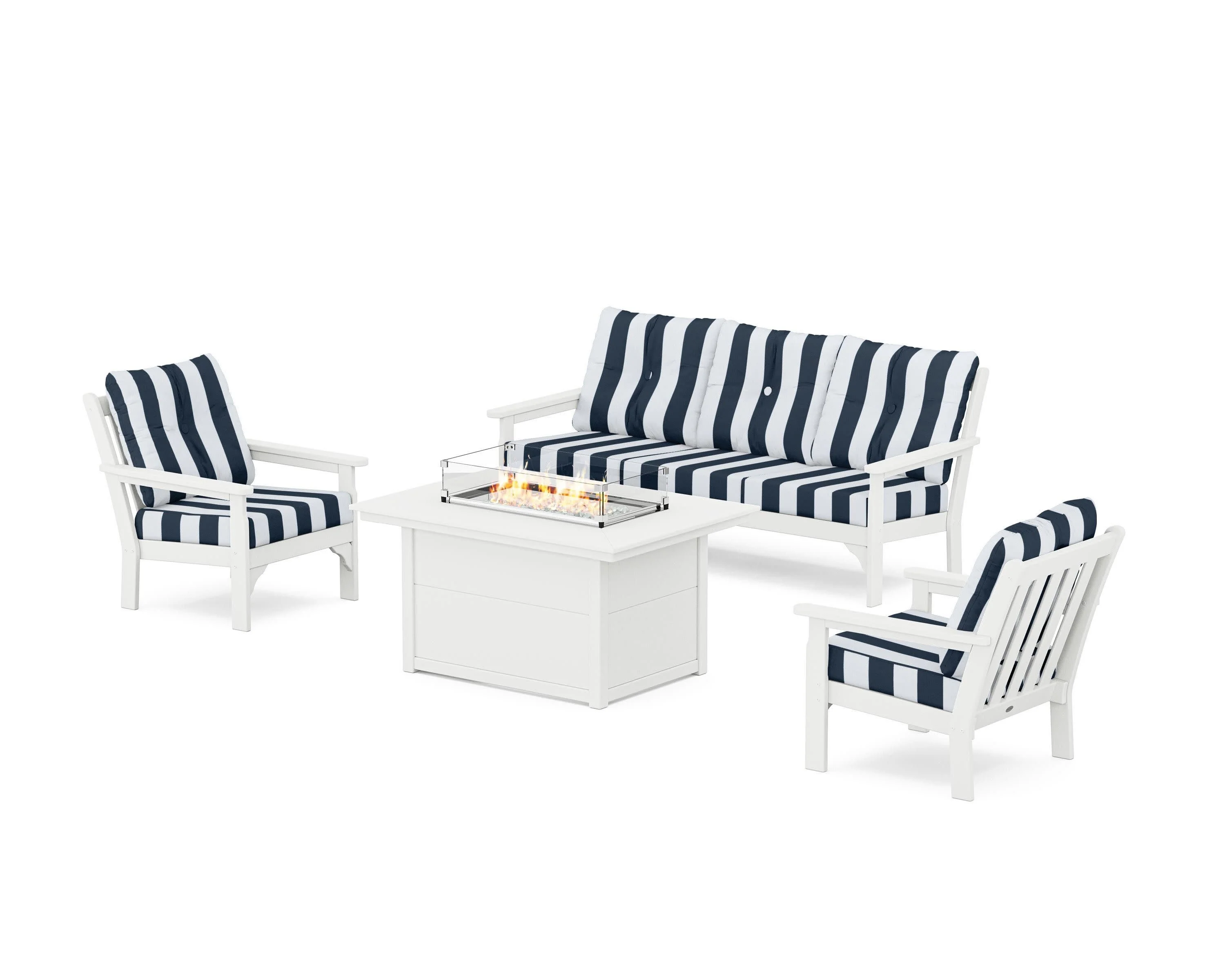 Vineyard Deep Seating Fire Pit Table Set - Image 170