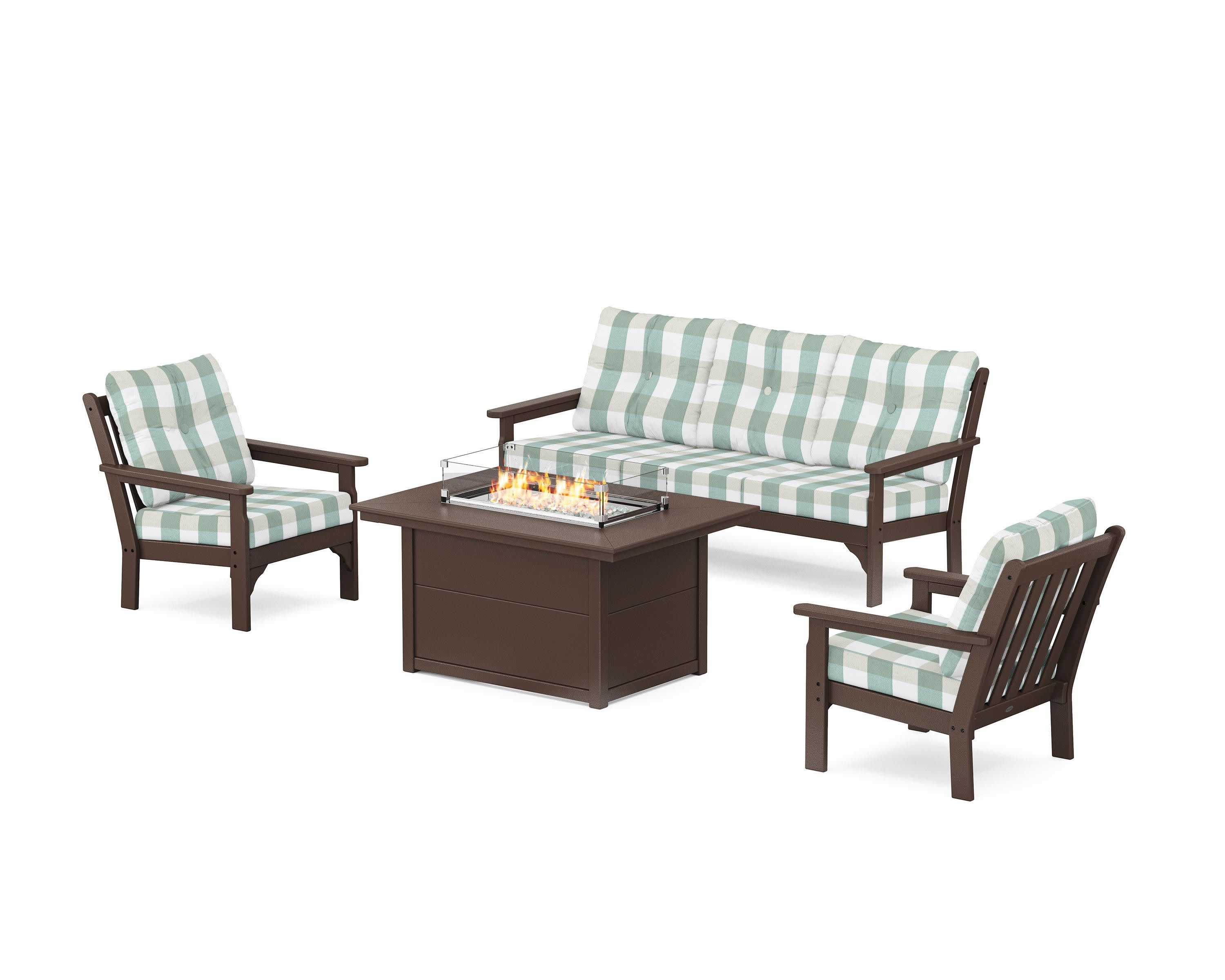 Vineyard Deep Seating Fire Pit Table Set - Image 175