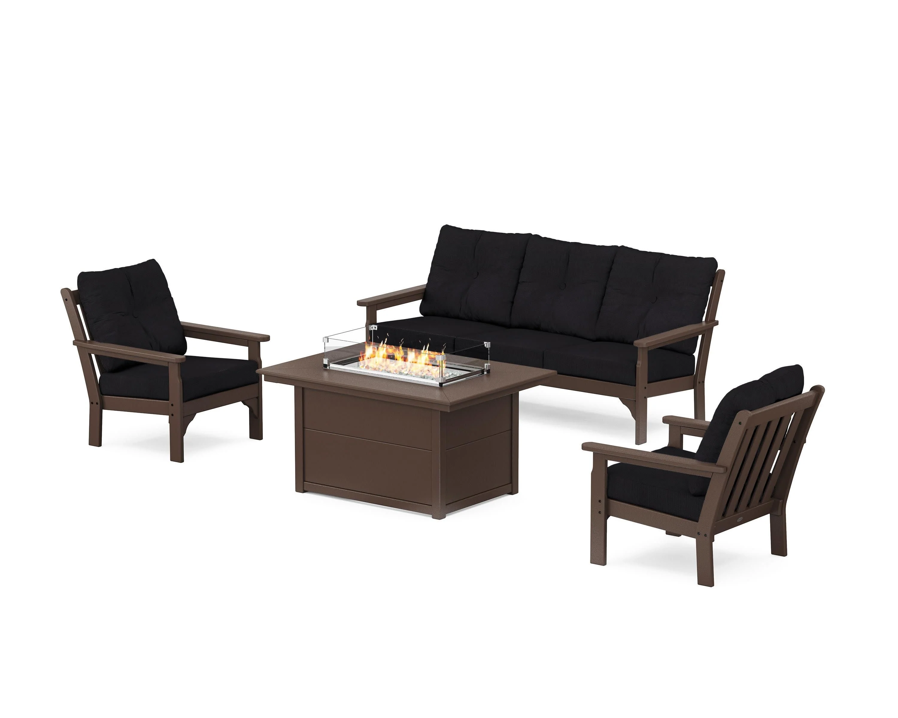 Vineyard Deep Seating Fire Pit Table Set - Image 179