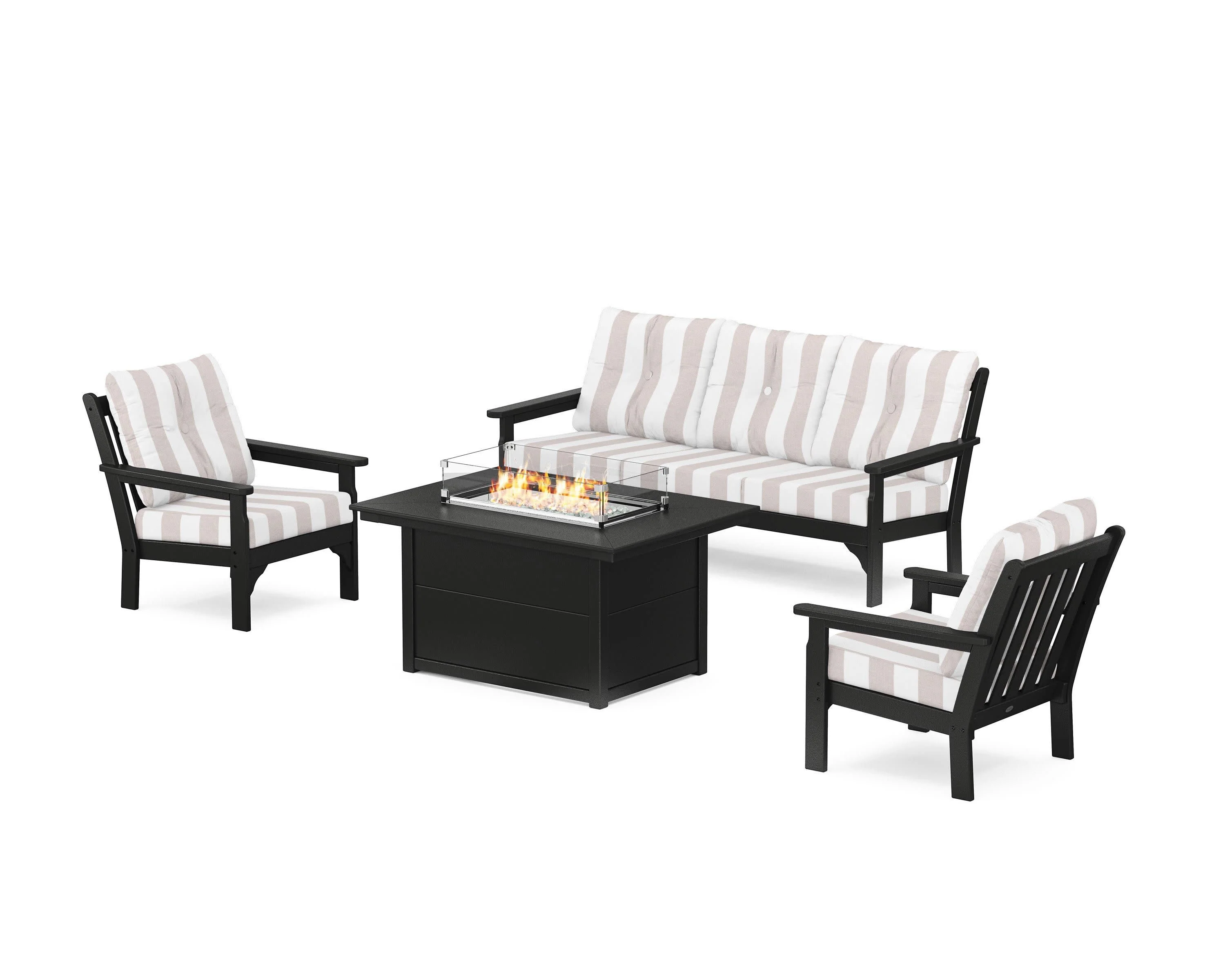 Vineyard Deep Seating Fire Pit Table Set - Image 18