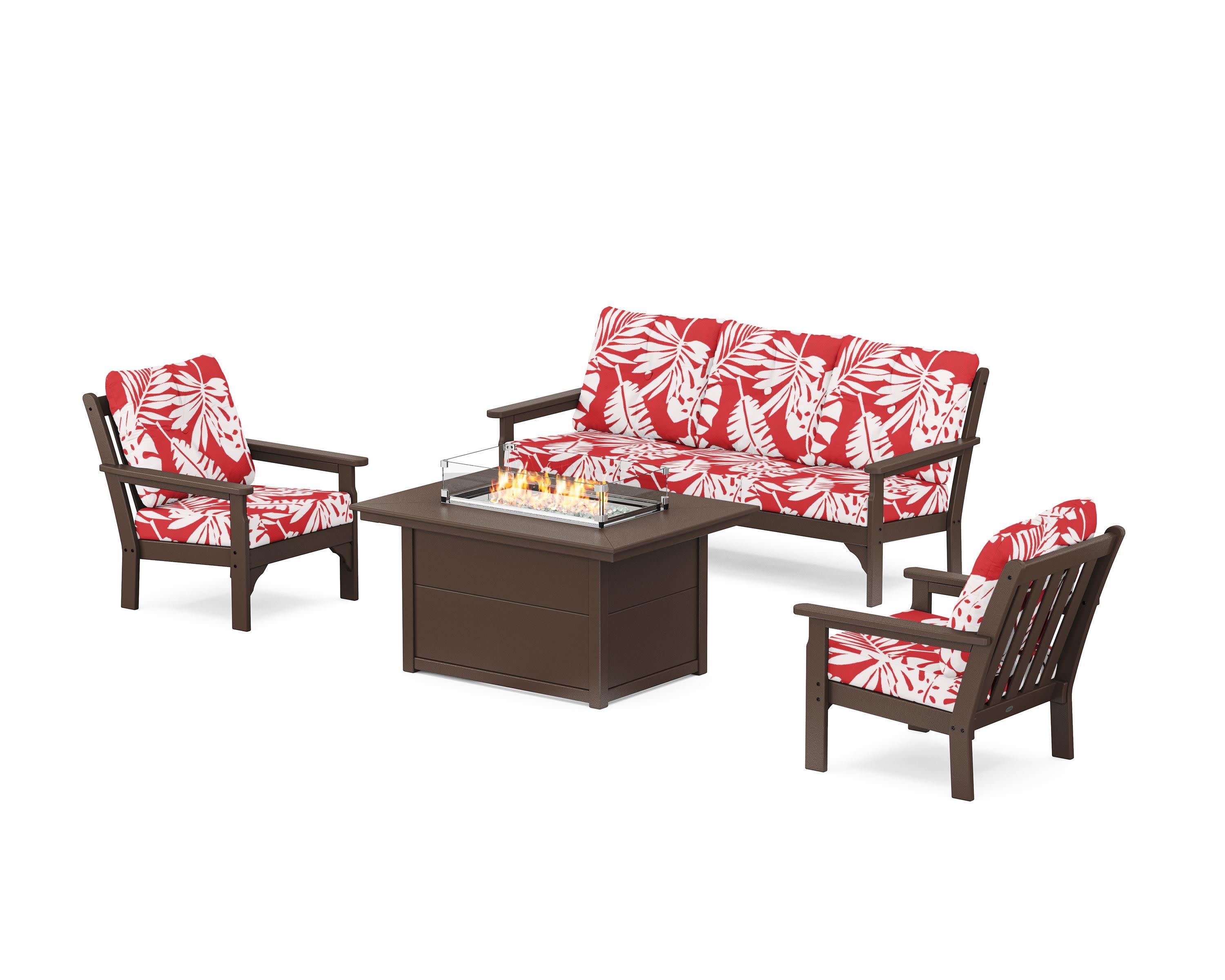 Vineyard Deep Seating Fire Pit Table Set - Image 183