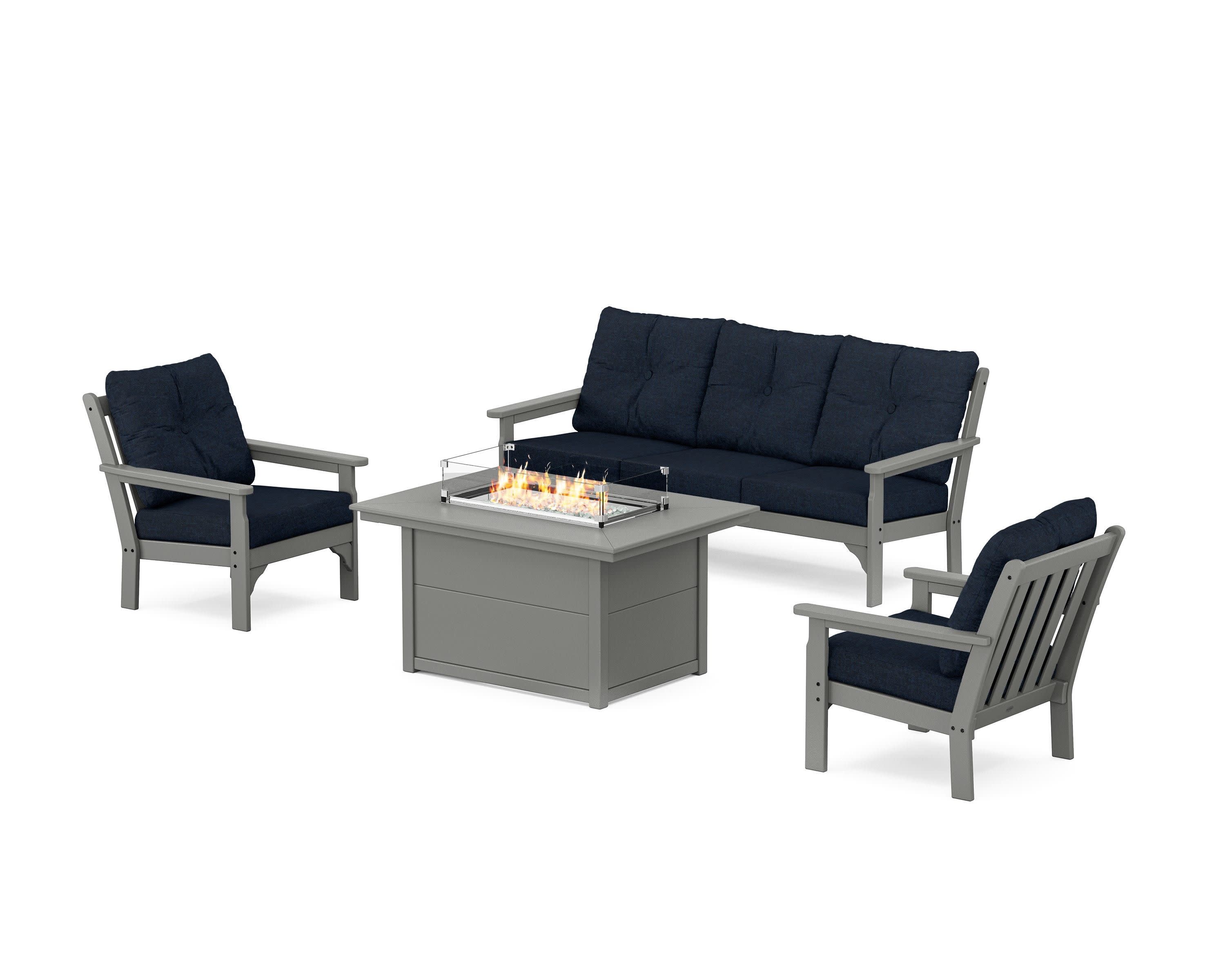 Vineyard Deep Seating Fire Pit Table Set - Image 187