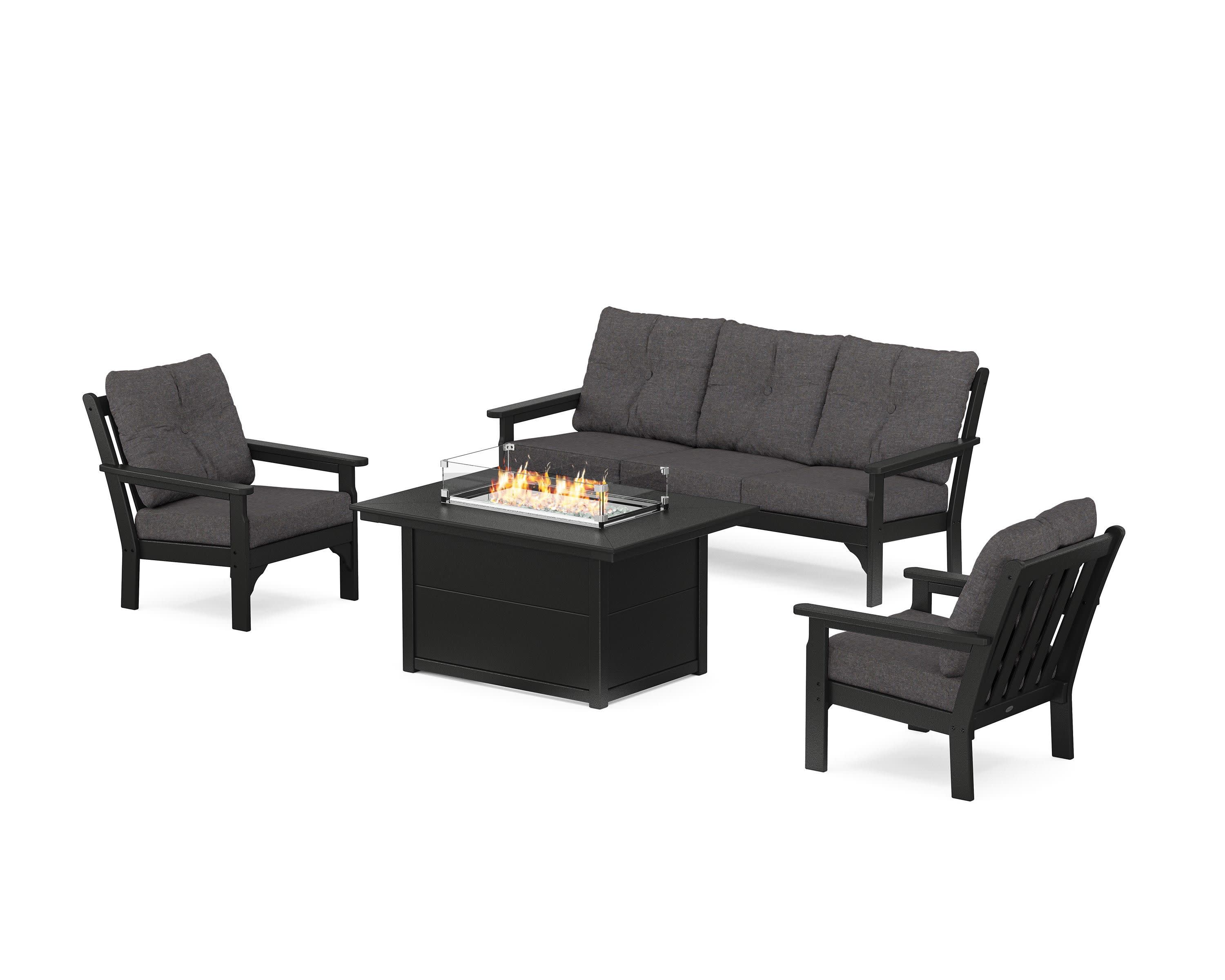 Vineyard Deep Seating Fire Pit Table Set - Image 188