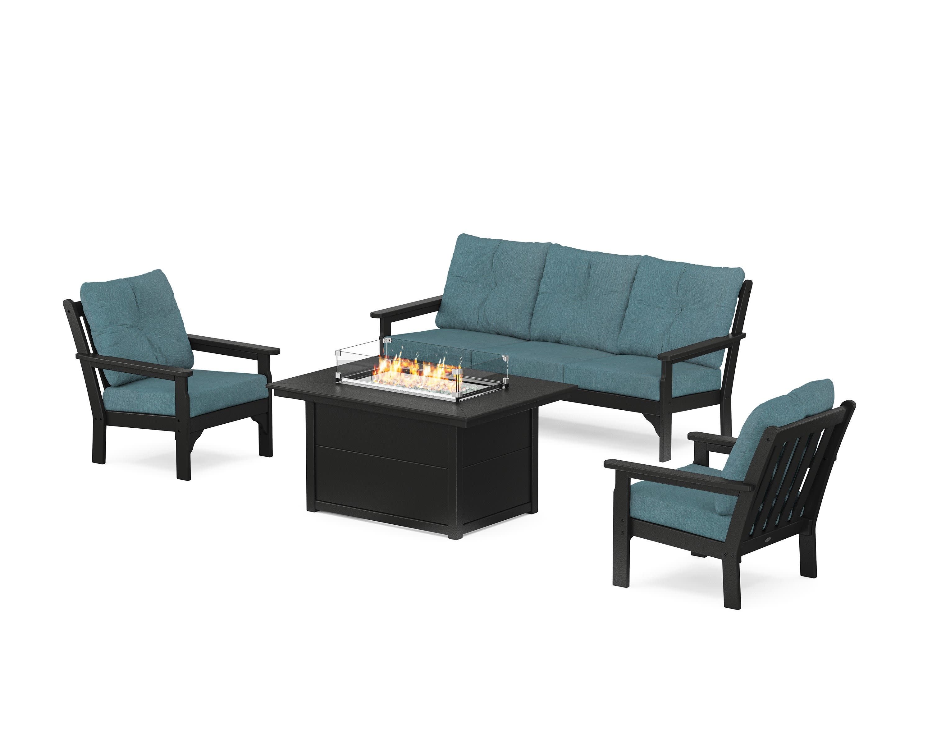 Vineyard Deep Seating Fire Pit Table Set - Image 191