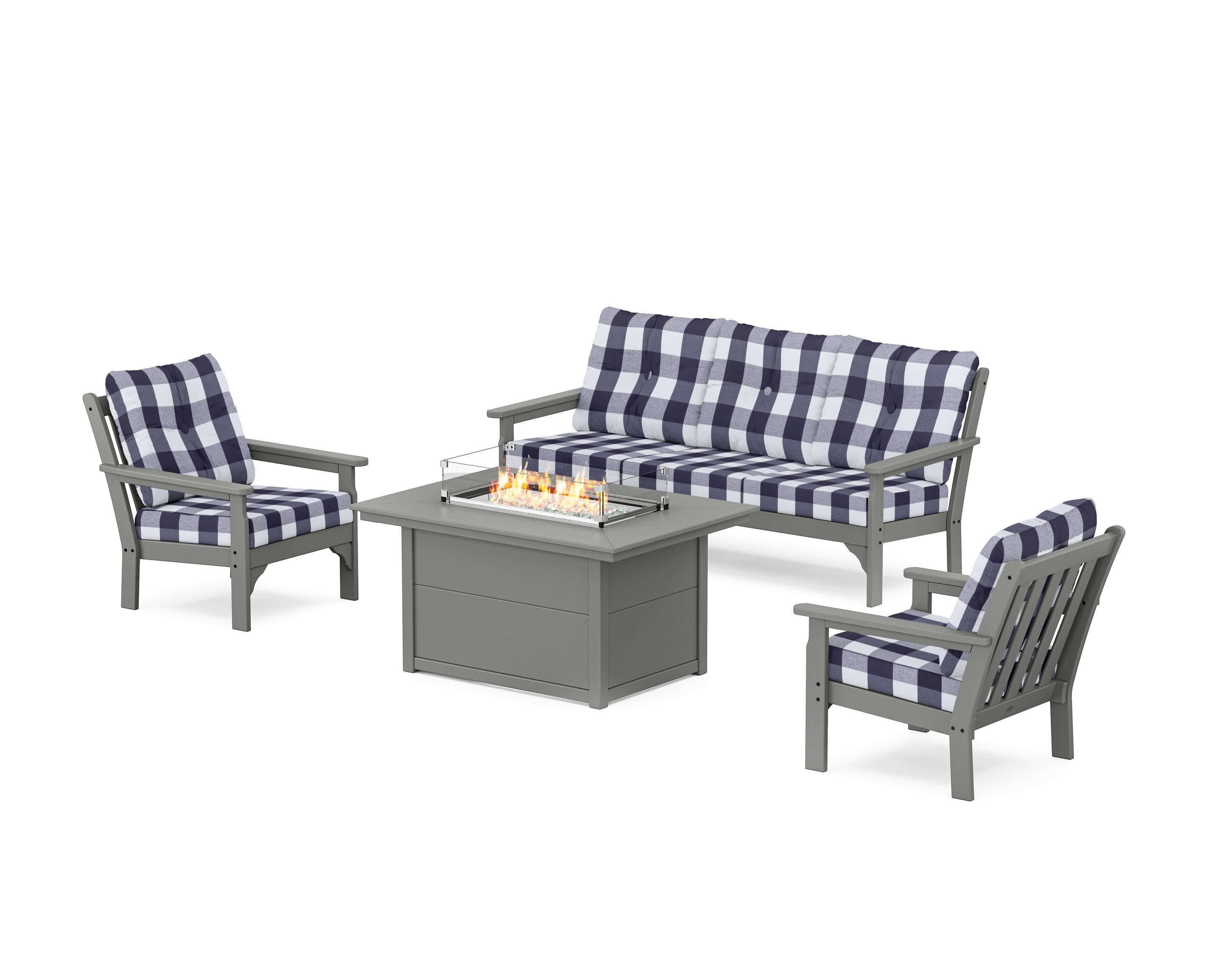 Vineyard Deep Seating Fire Pit Table Set - Image 198