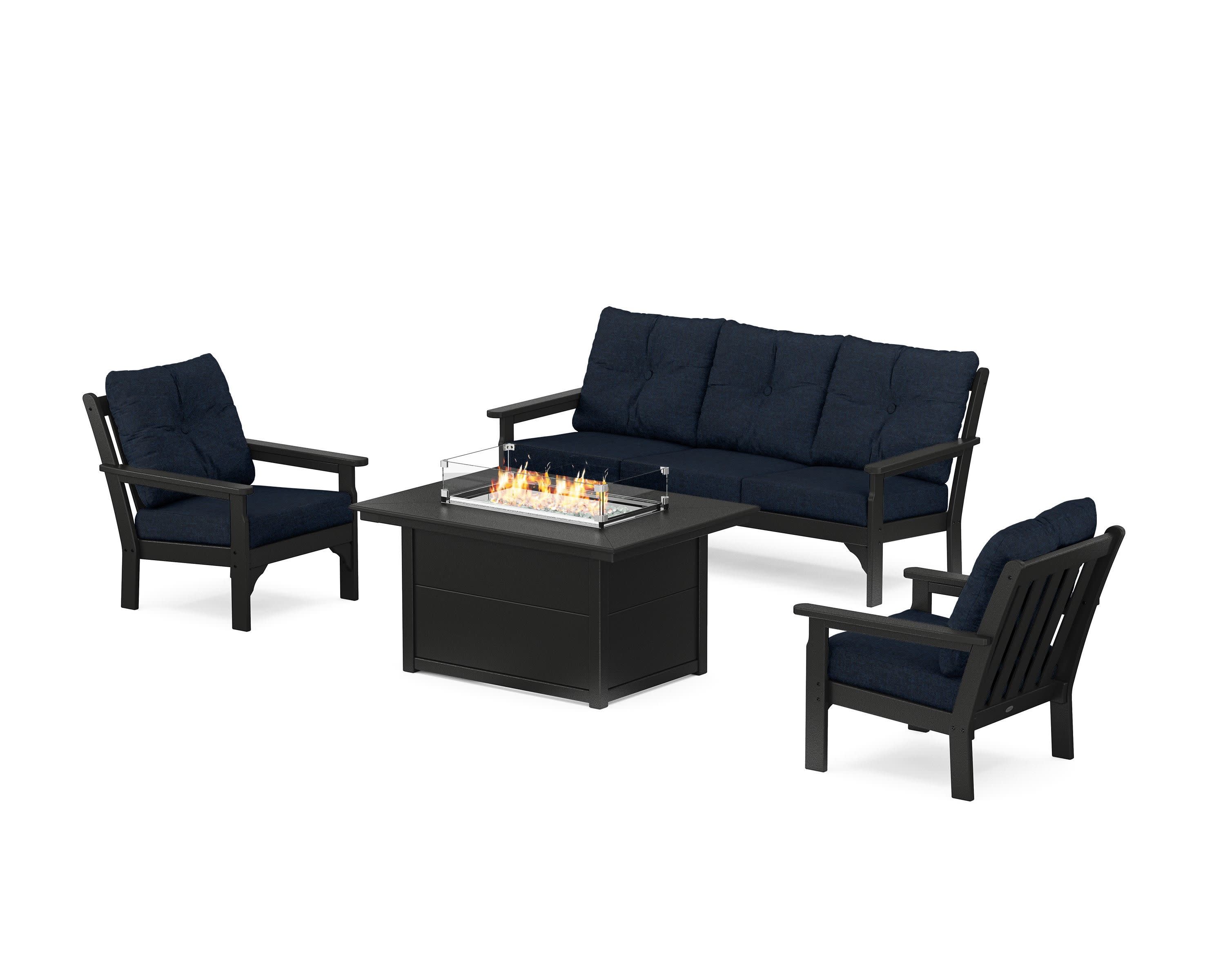 Vineyard Deep Seating Fire Pit Table Set - Image 204