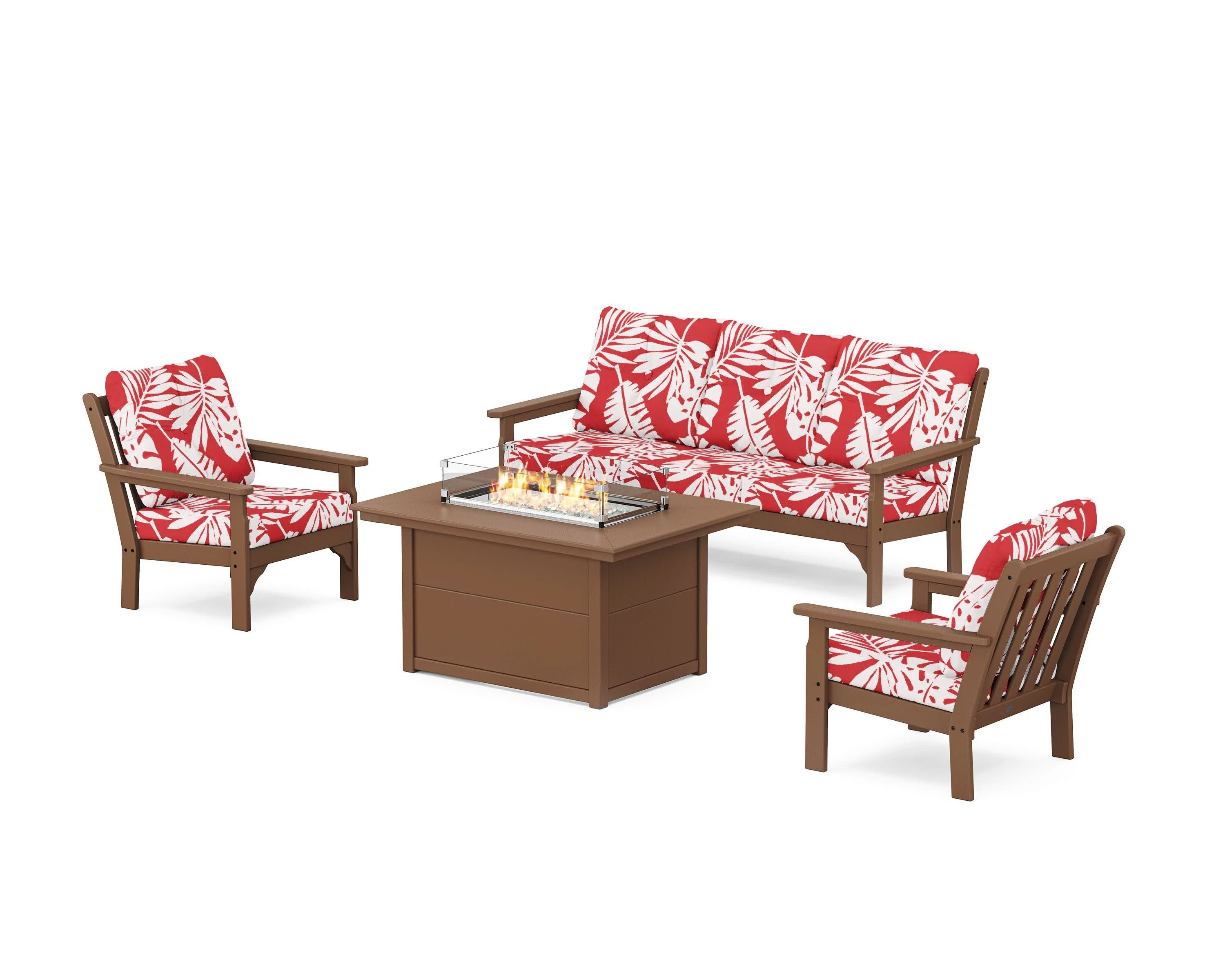 Vineyard Deep Seating Fire Pit Table Set - Image 206