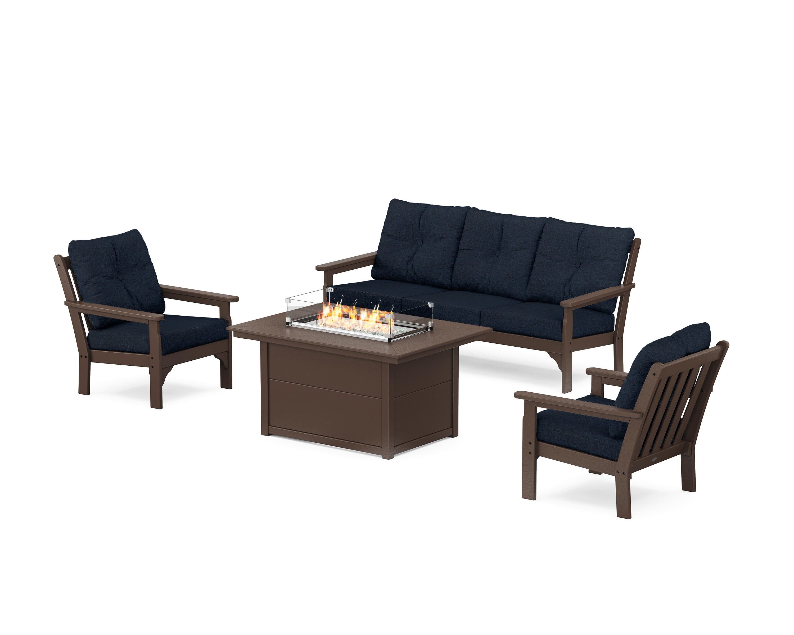 Vineyard Deep Seating Fire Pit Table Set - Image 22