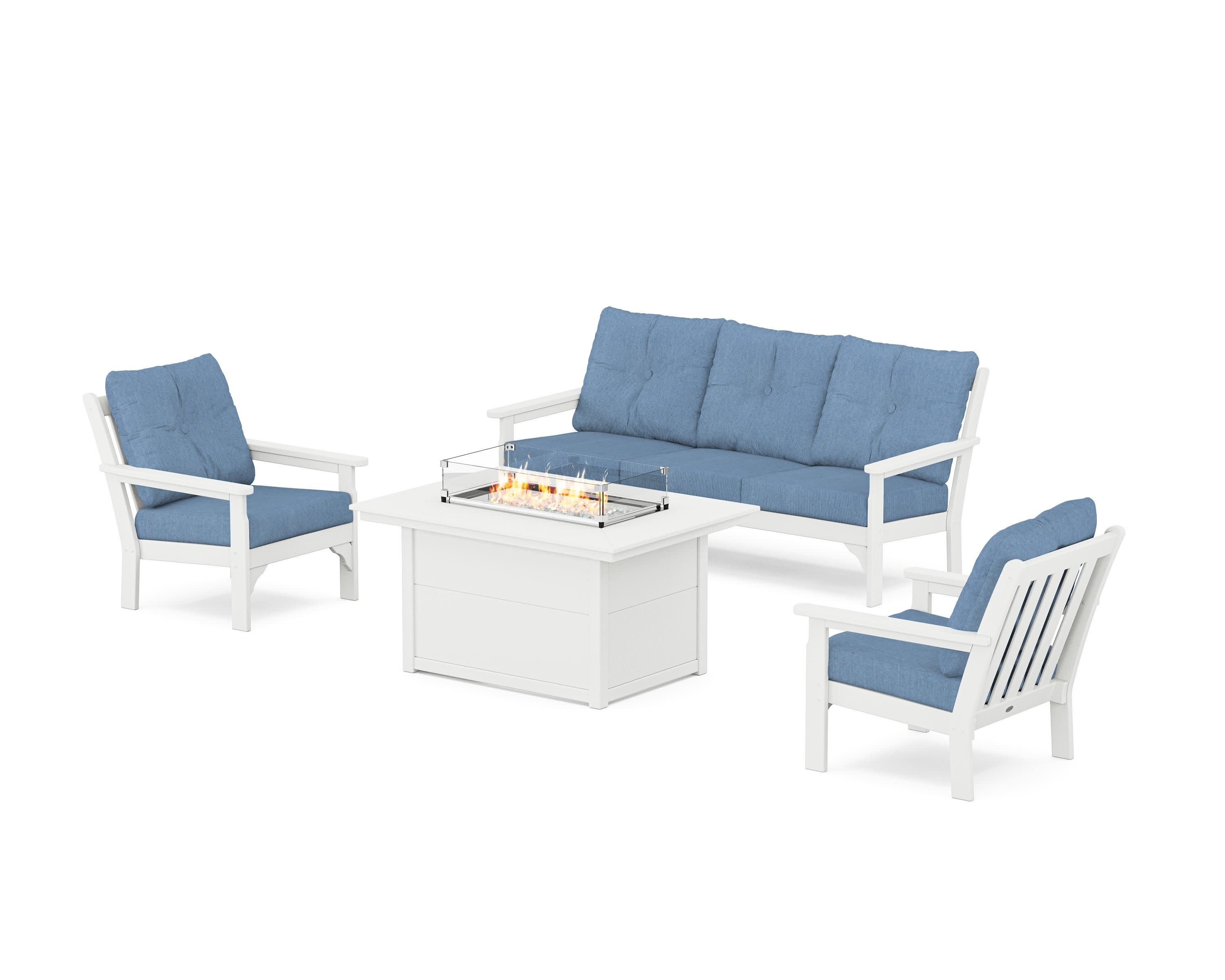 Vineyard Deep Seating Fire Pit Table Set - Image 26