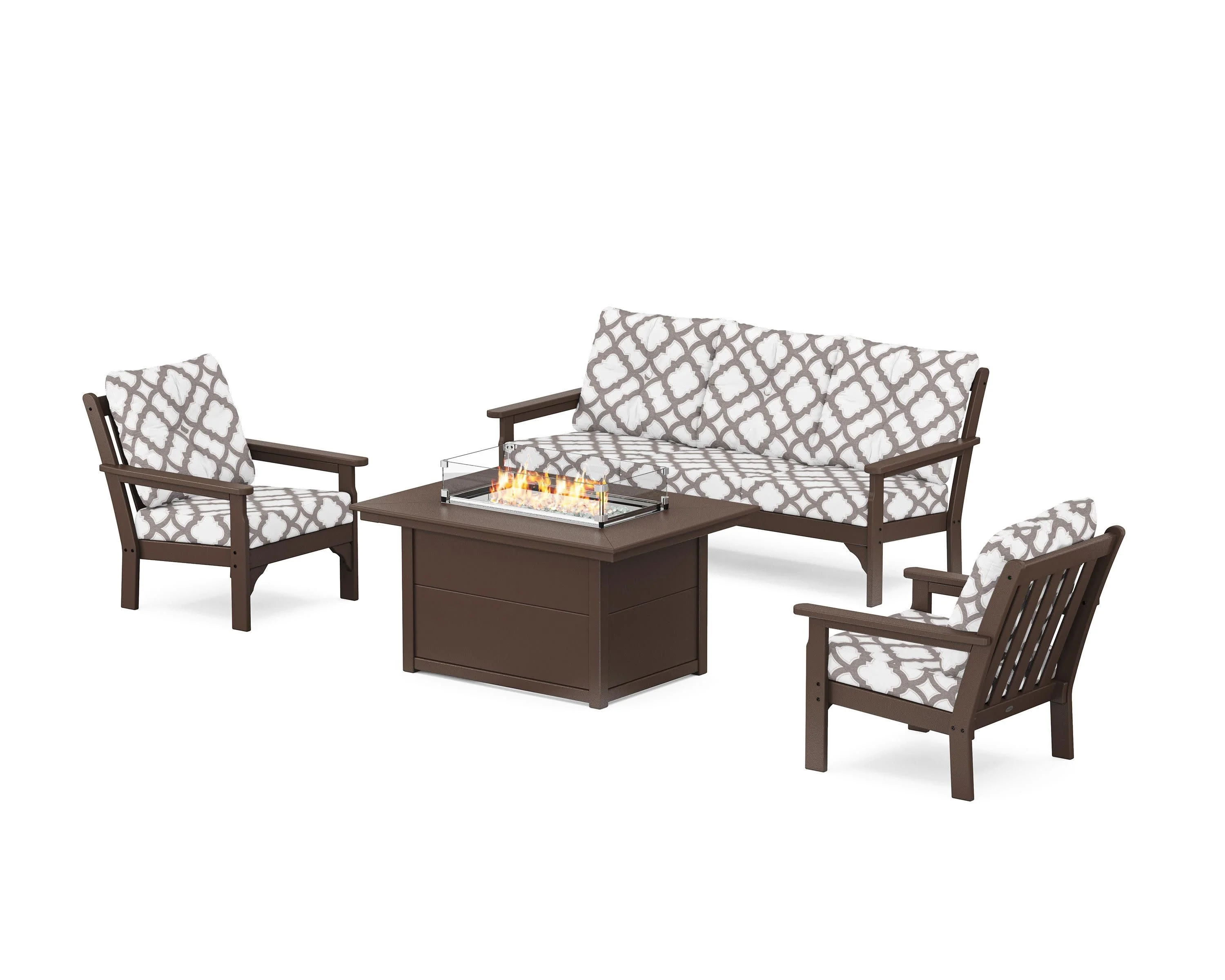 Vineyard Deep Seating Fire Pit Table Set - Image 3