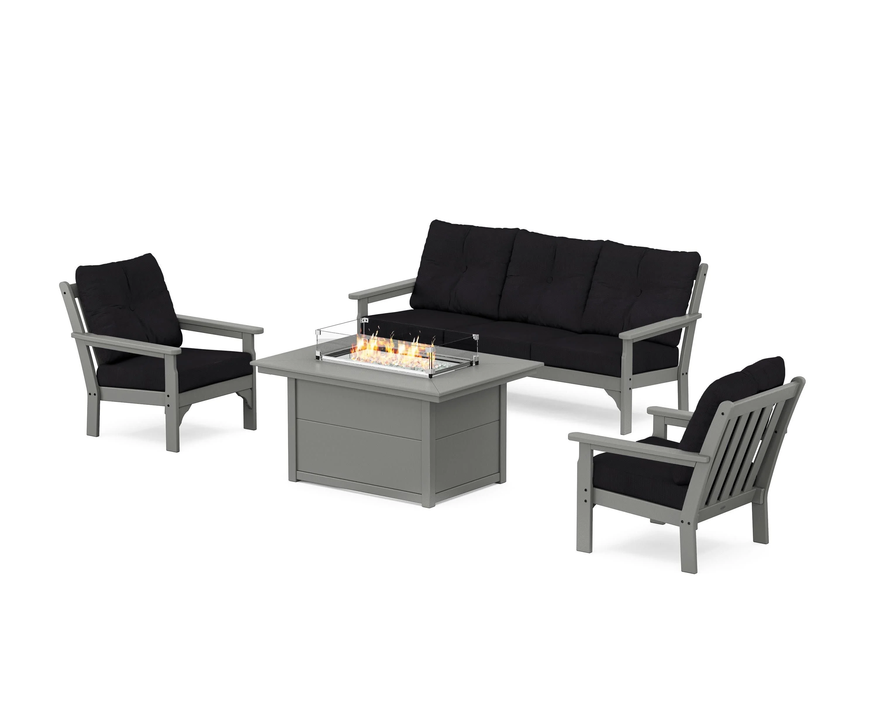 Vineyard Deep Seating Fire Pit Table Set - Image 35