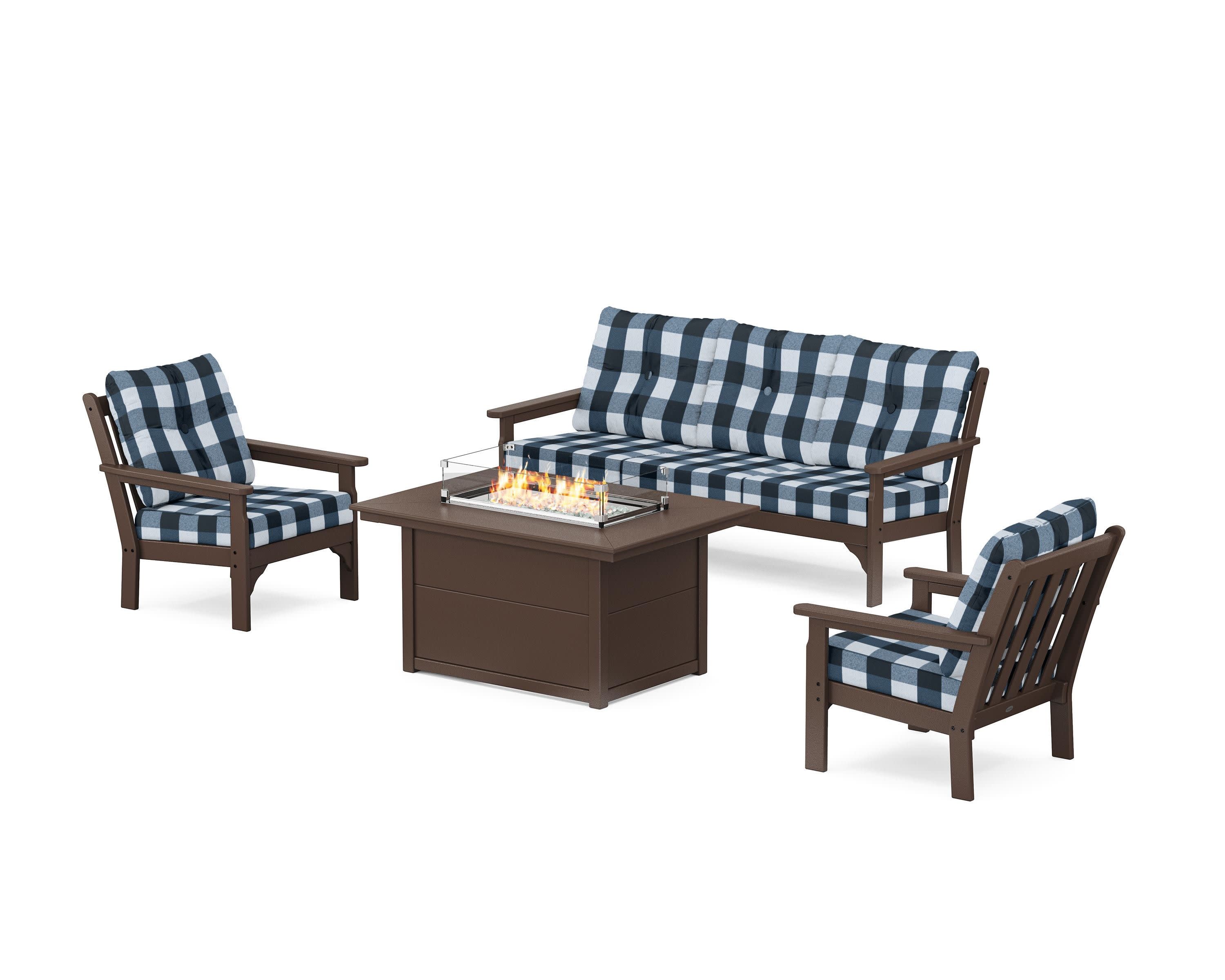 Vineyard Deep Seating Fire Pit Table Set - Image 36