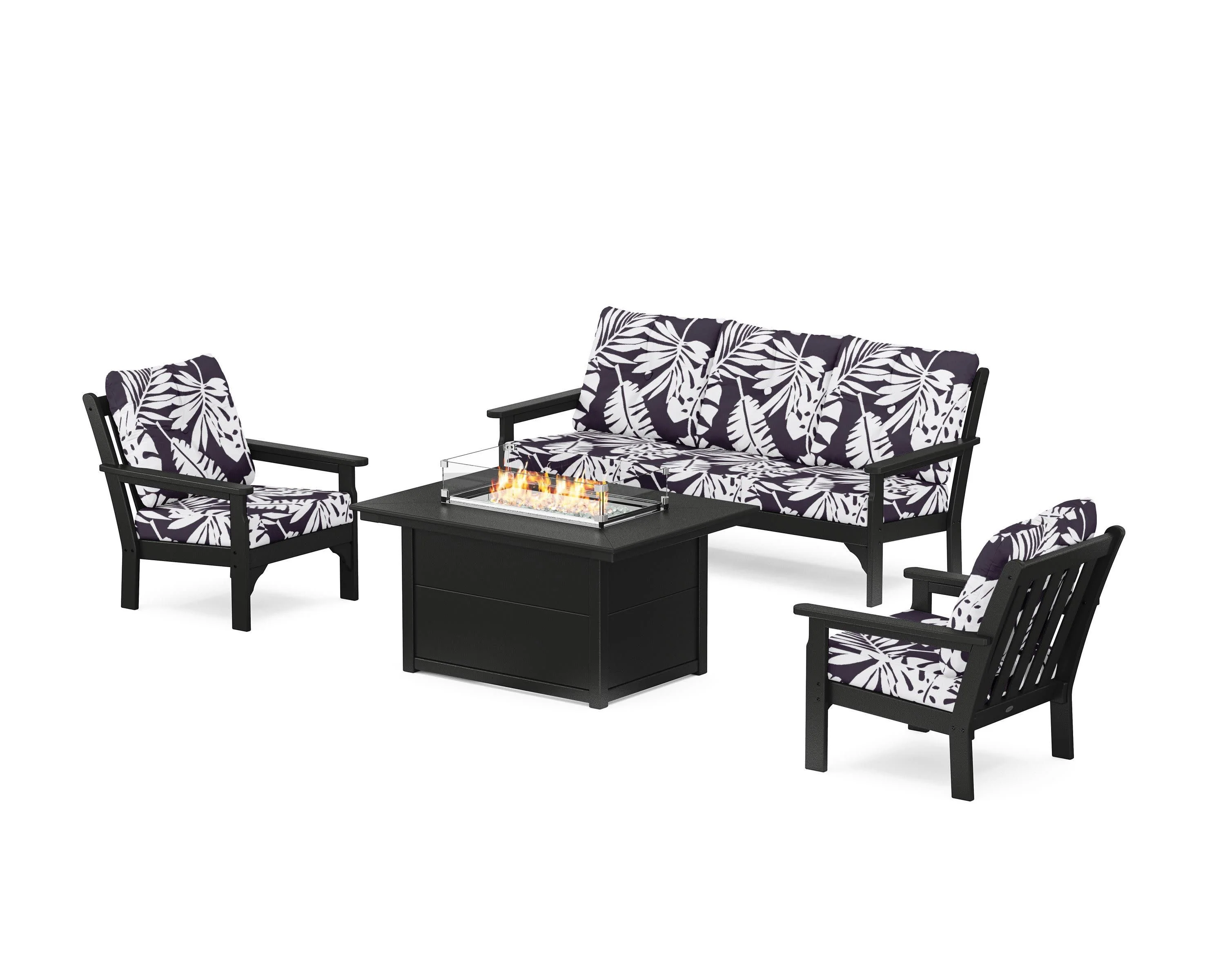 Vineyard Deep Seating Fire Pit Table Set - Image 41