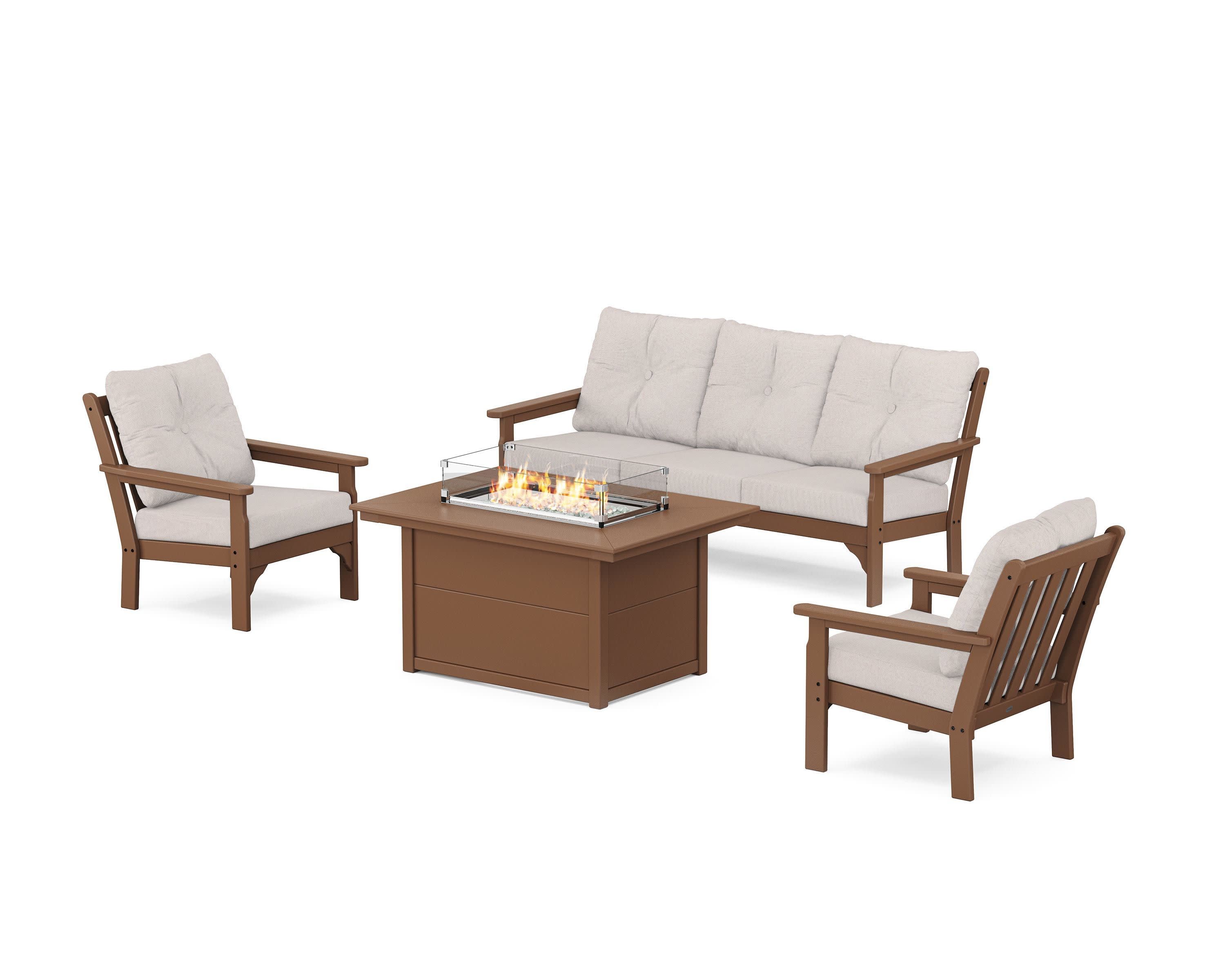 Vineyard Deep Seating Fire Pit Table Set - Image 42