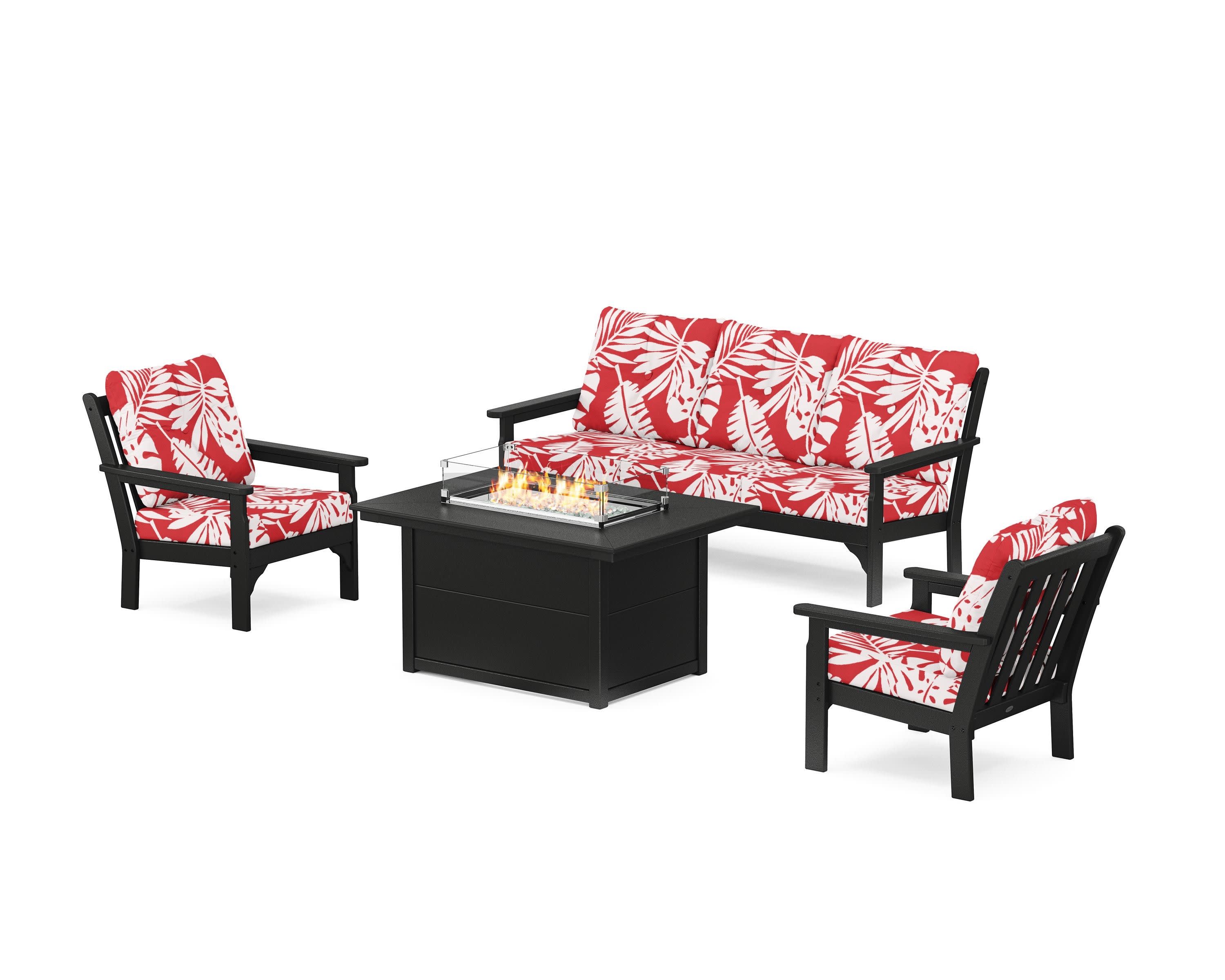 Vineyard Deep Seating Fire Pit Table Set - Image 44
