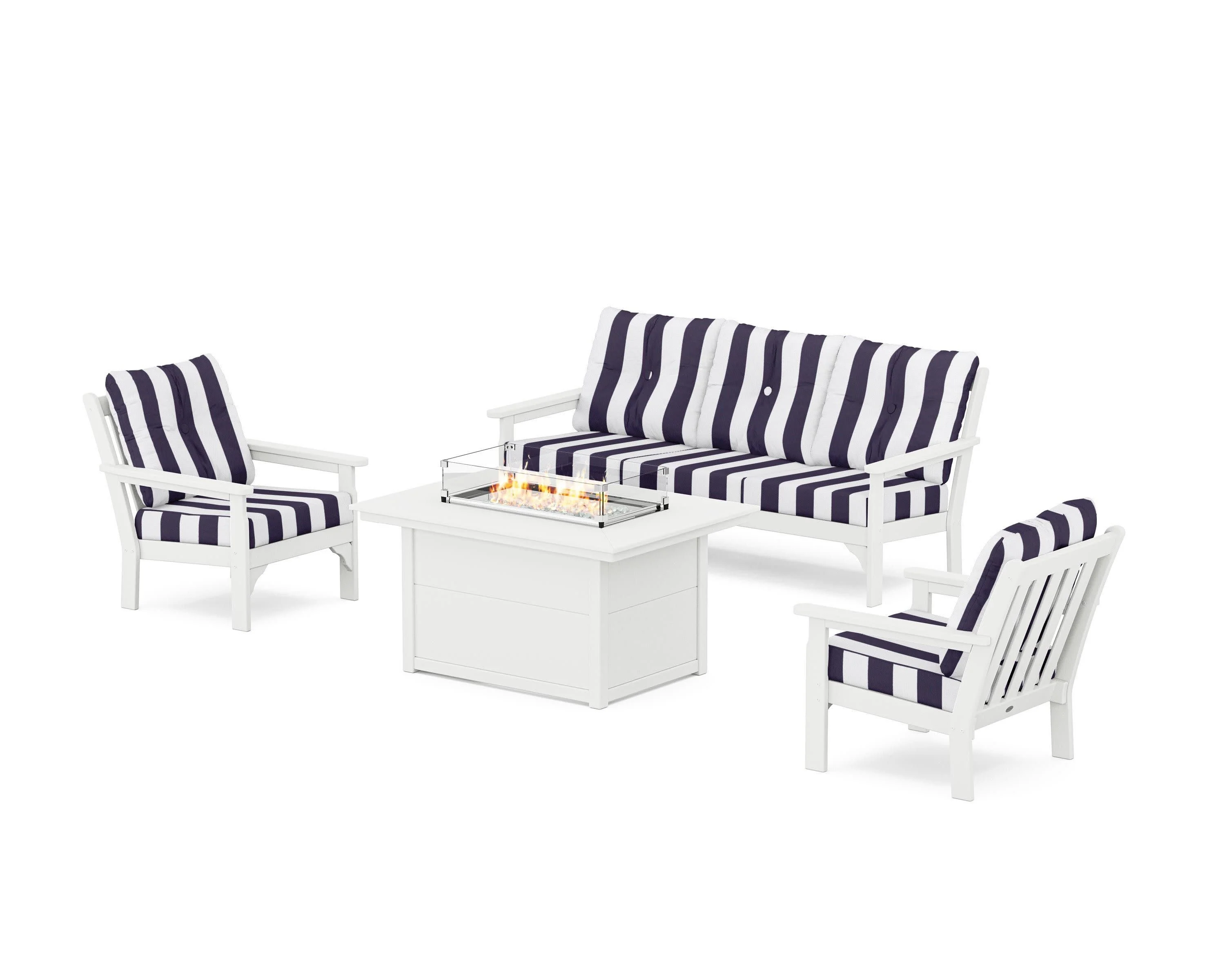 Vineyard Deep Seating Fire Pit Table Set - Image 53