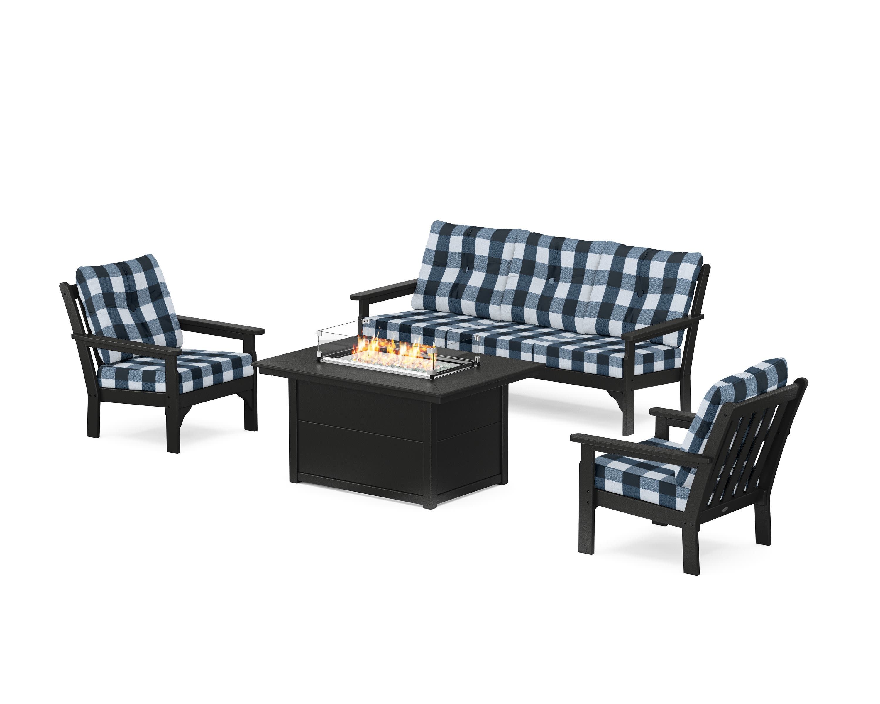 Vineyard Deep Seating Fire Pit Table Set - Image 58