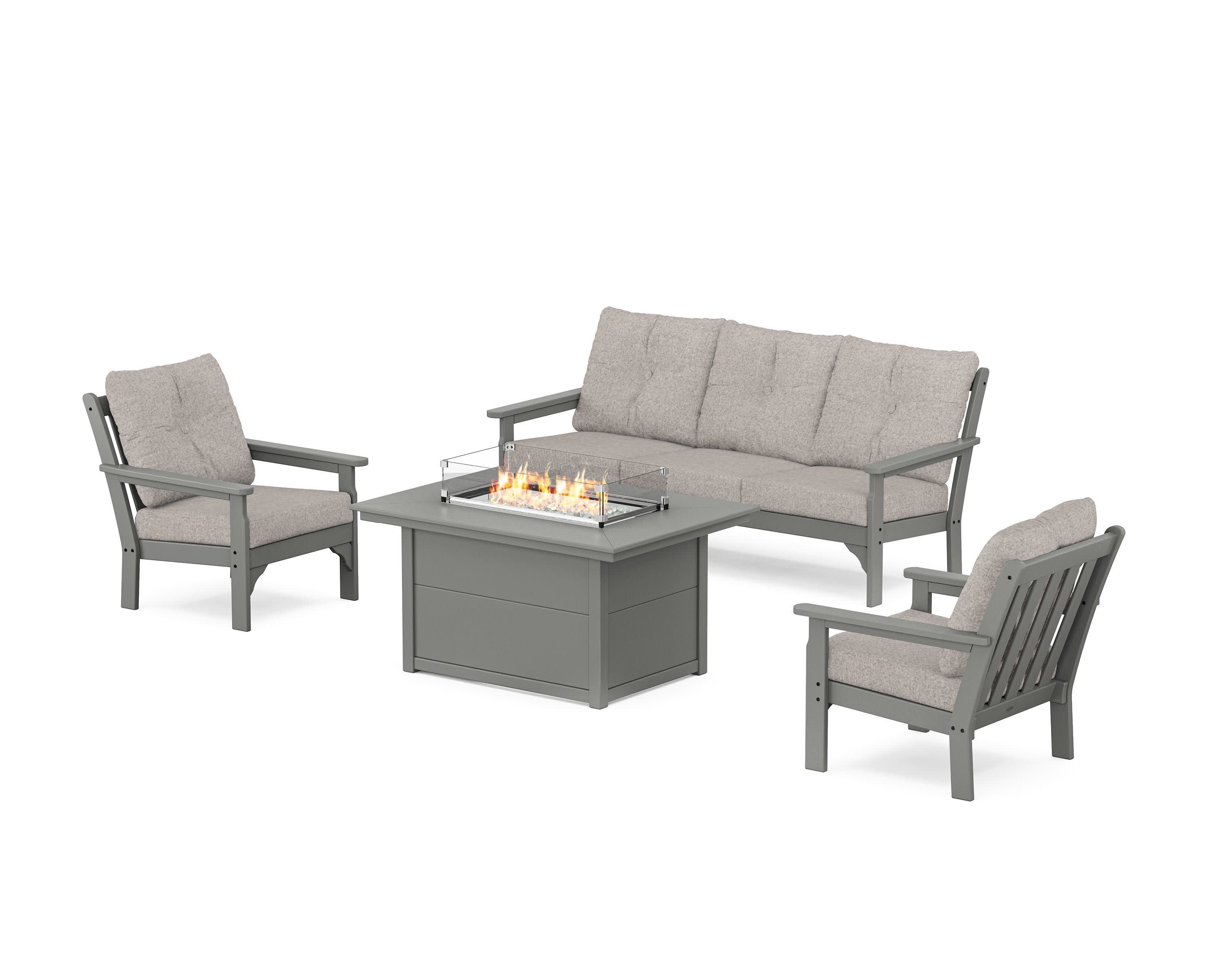 Vineyard Deep Seating Fire Pit Table Set - Image 59