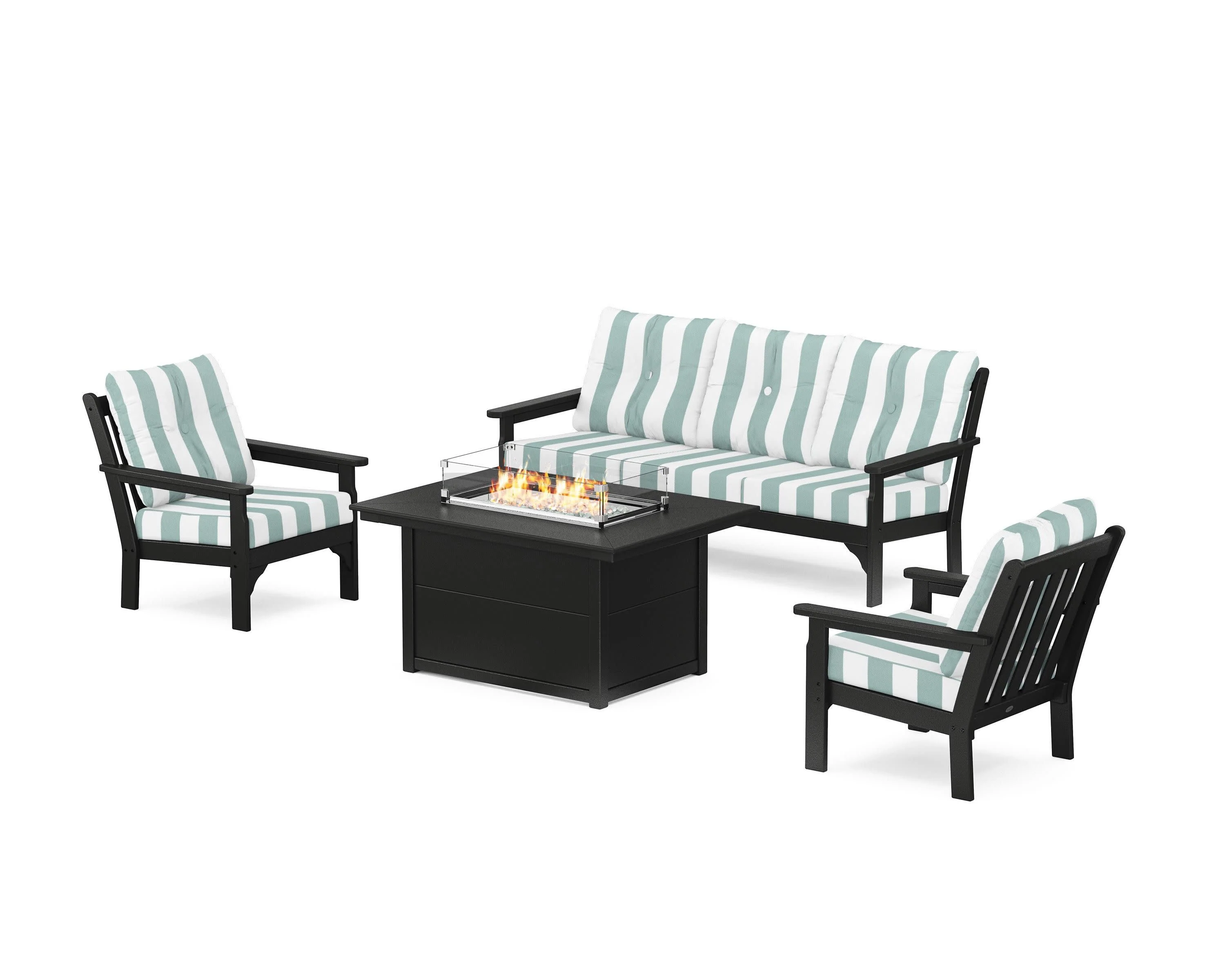 Vineyard Deep Seating Fire Pit Table Set - Image 71