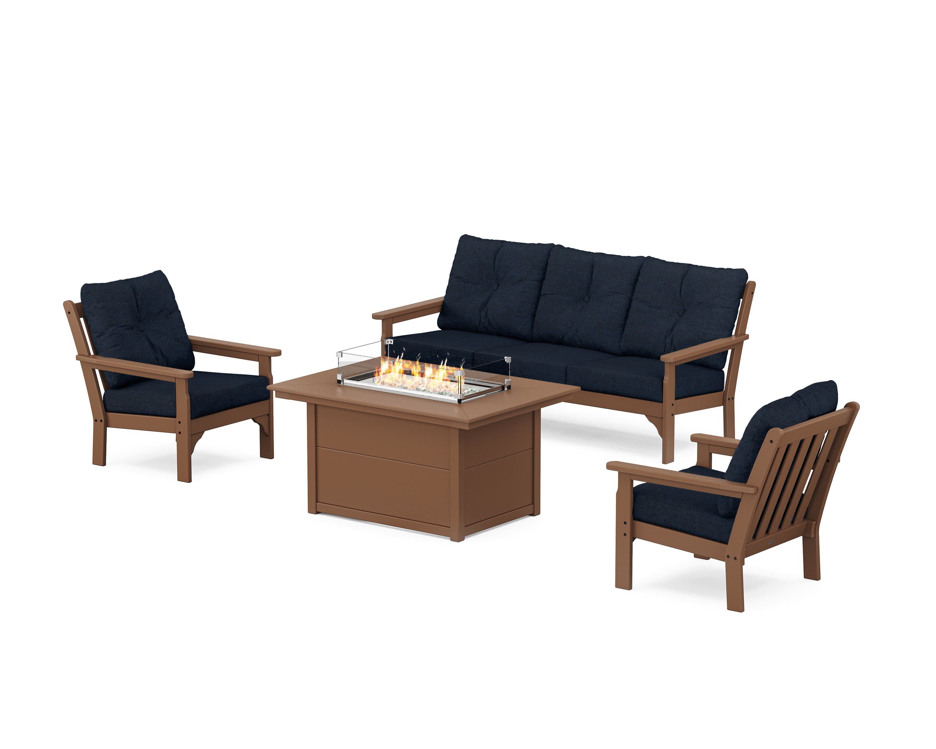 Vineyard Deep Seating Fire Pit Table Set - Image 74