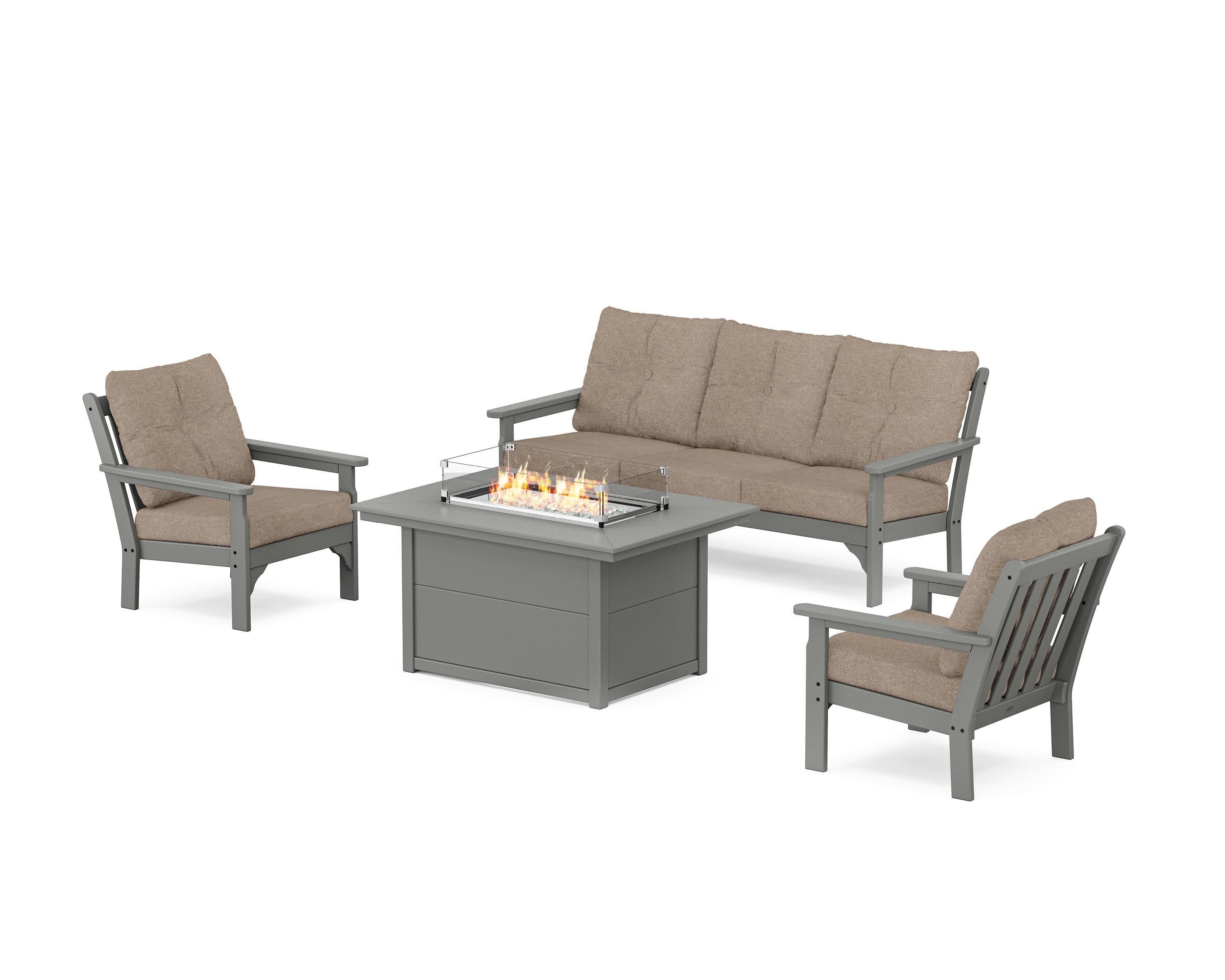 Vineyard Deep Seating Fire Pit Table Set - Image 79