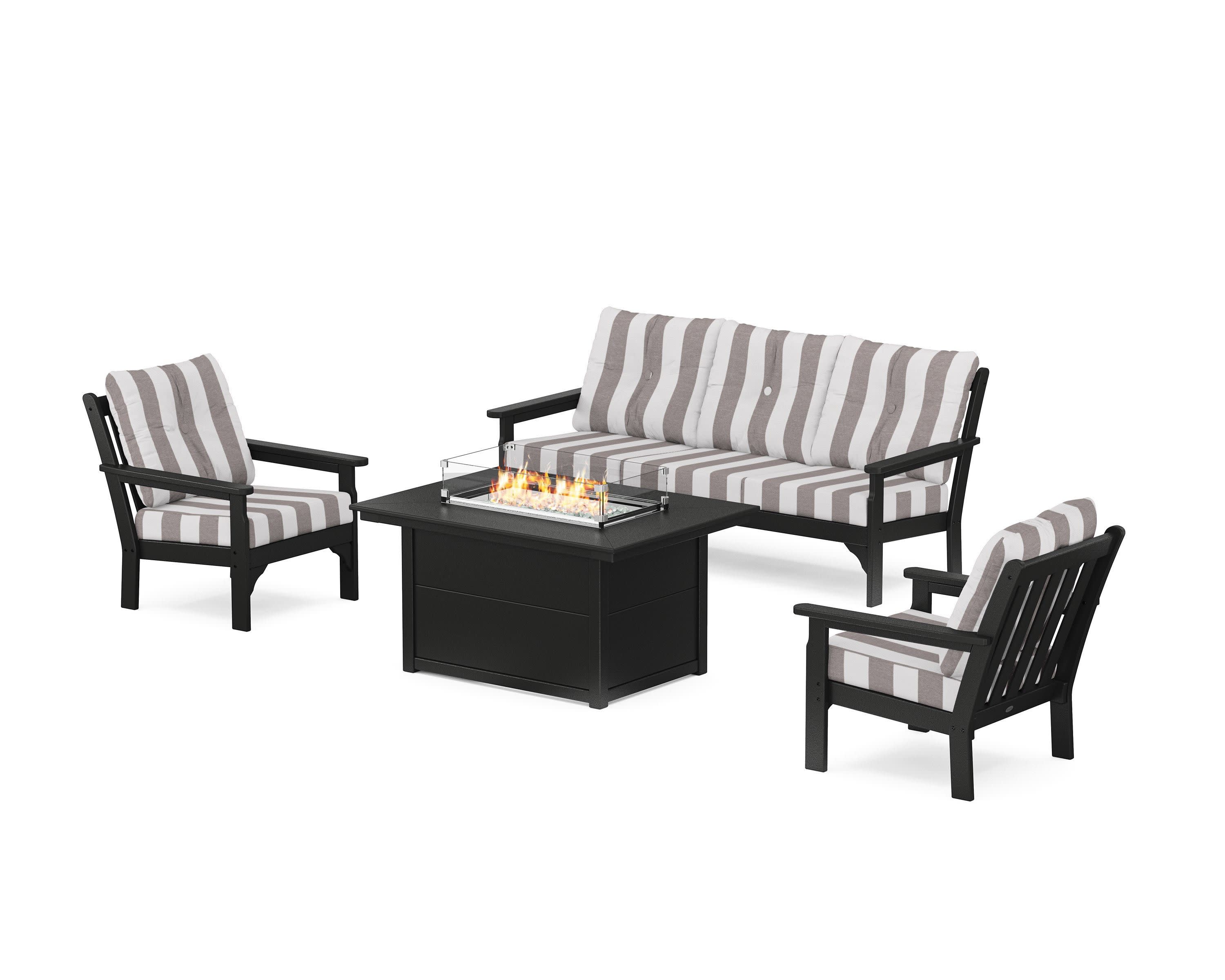 Vineyard Deep Seating Fire Pit Table Set - Image 88