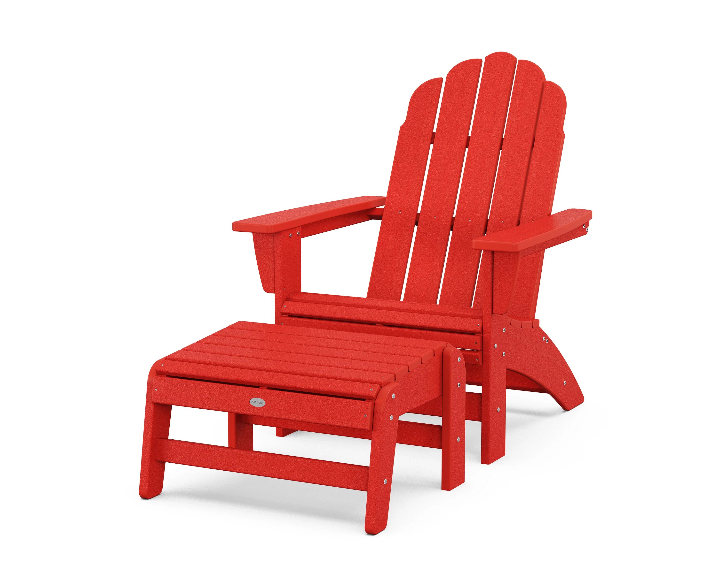 Vineyard Grand Adirondack Chair with Ottoman - Image 6
