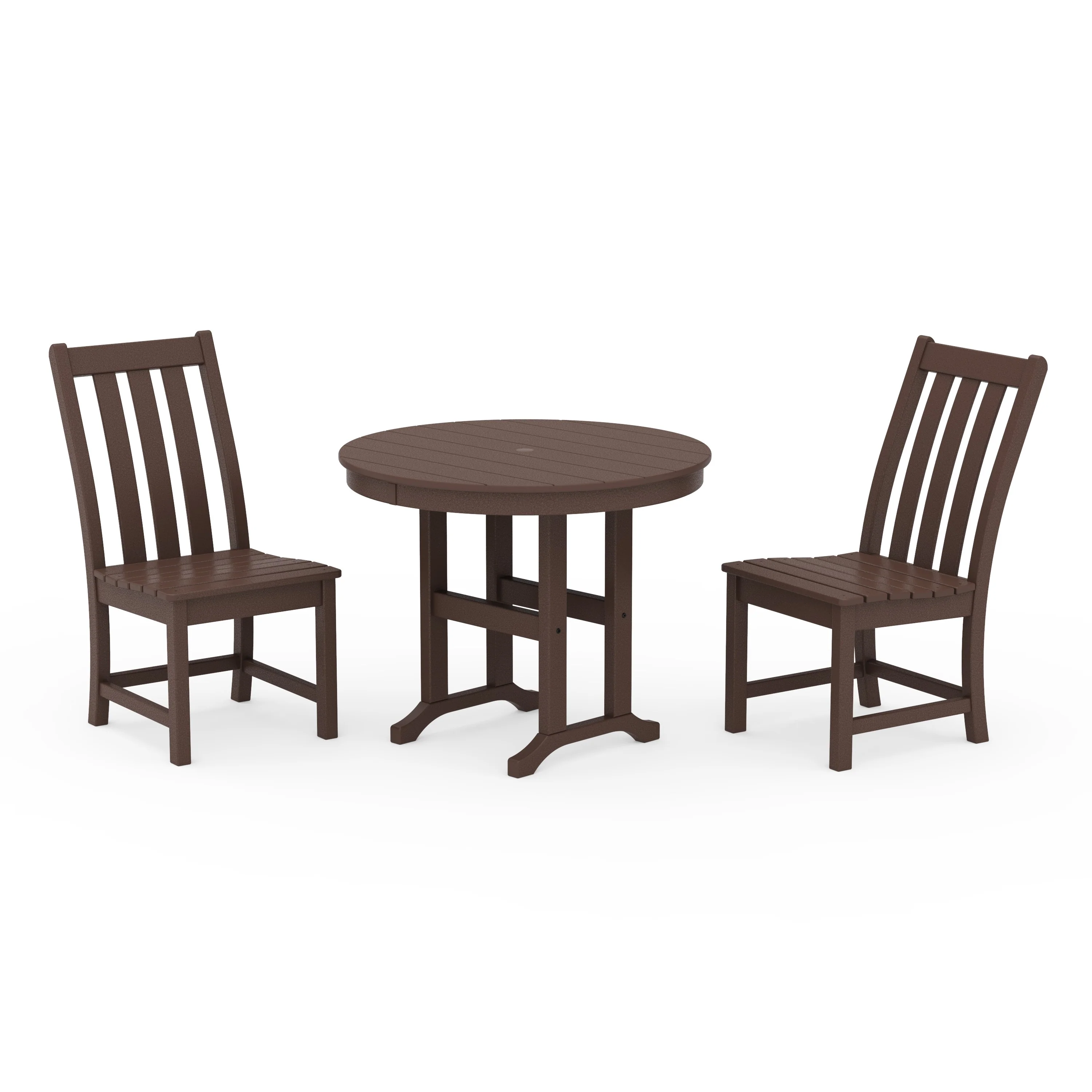 Vineyard Side Chair 3-Piece Round Dining Set - Image 5