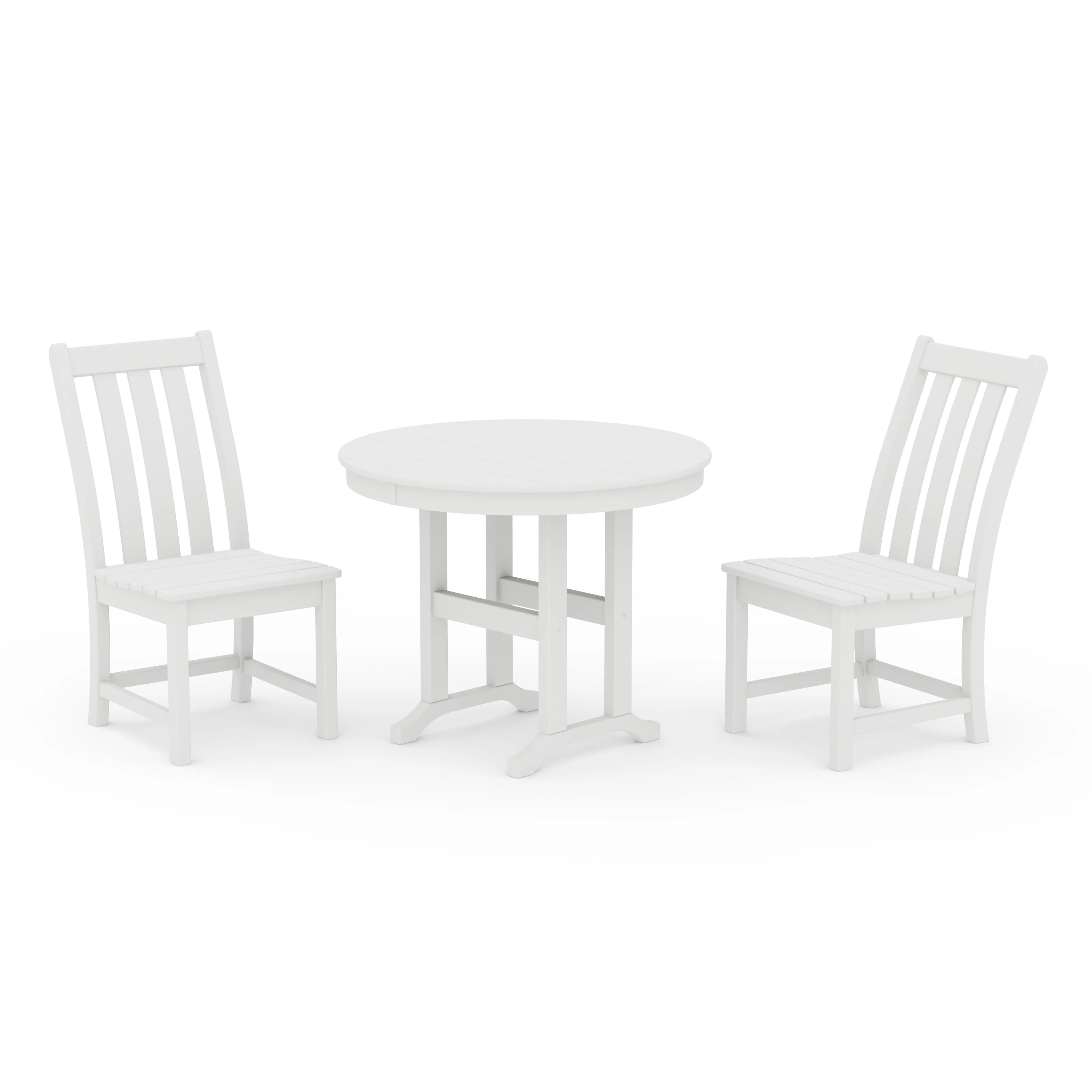 Vineyard Side Chair 3-Piece Round Dining Set - Image 6