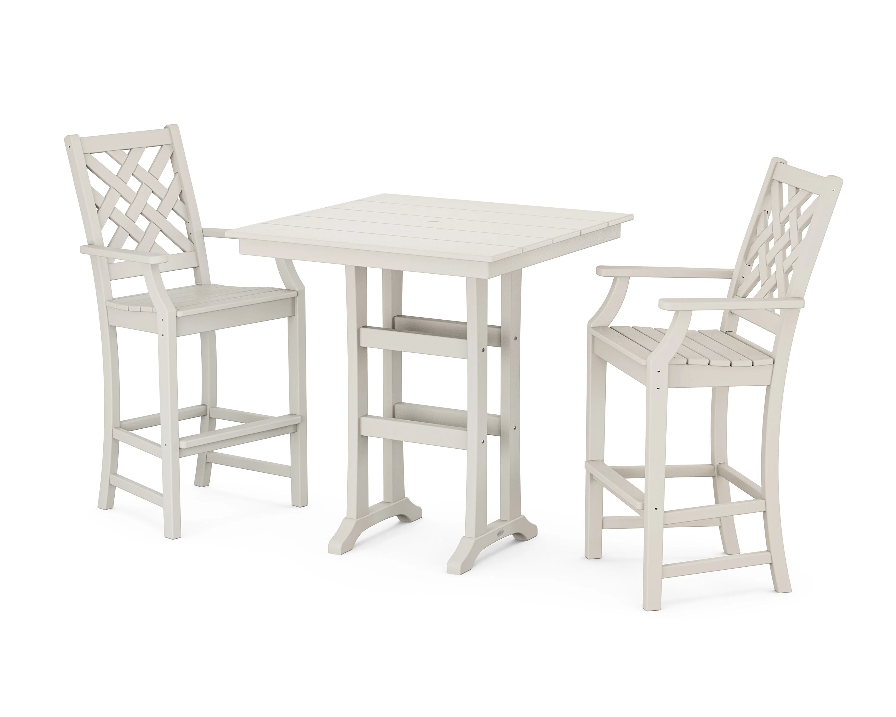 Wovendale 3-Piece Farmhouse Bar Set with Trestle Legs - Image 8