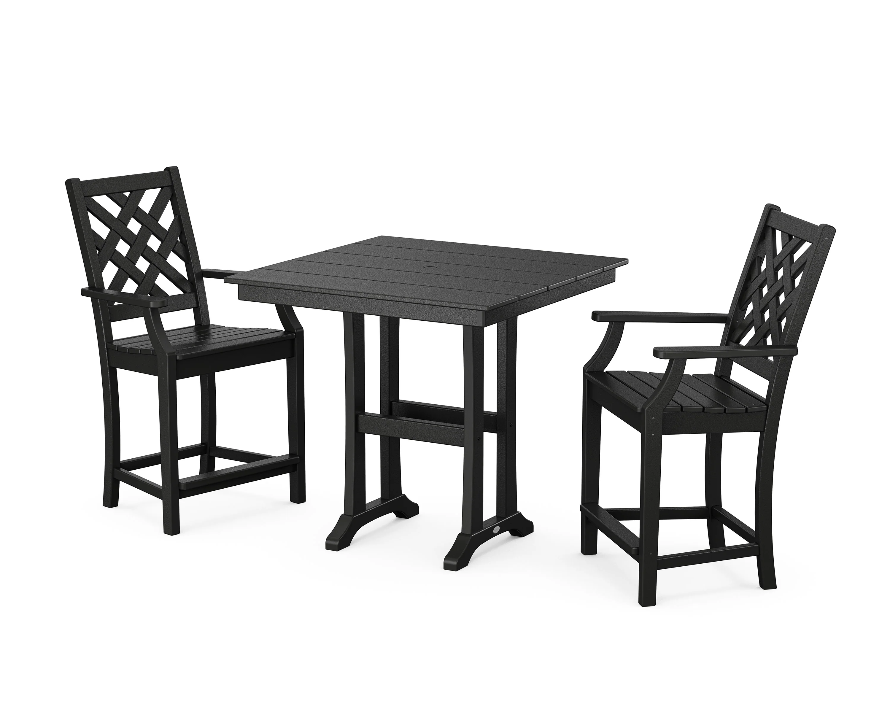 Wovendale 3-Piece Farmhouse Counter Set with Trestle Legs - Image 5