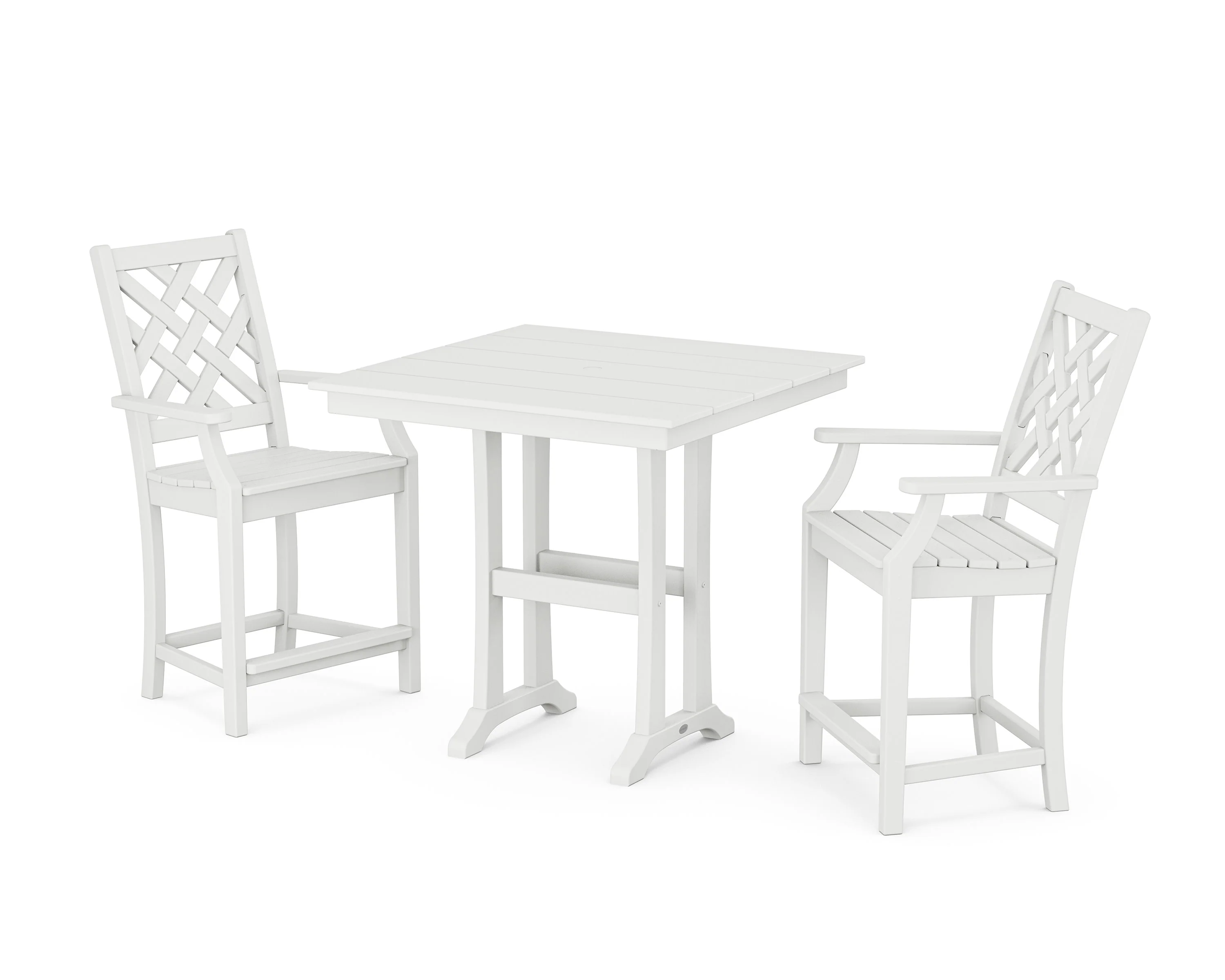 Wovendale 3-Piece Farmhouse Counter Set with Trestle Legs - Image 6