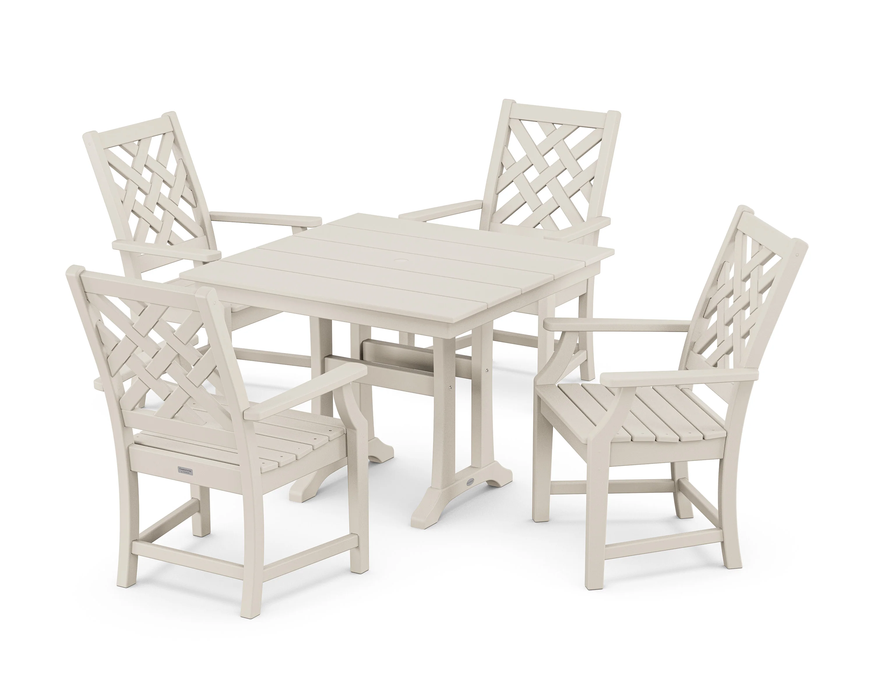 Wovendale 5-Piece Farmhouse Dining Set with Trestle Legs - Image 3
