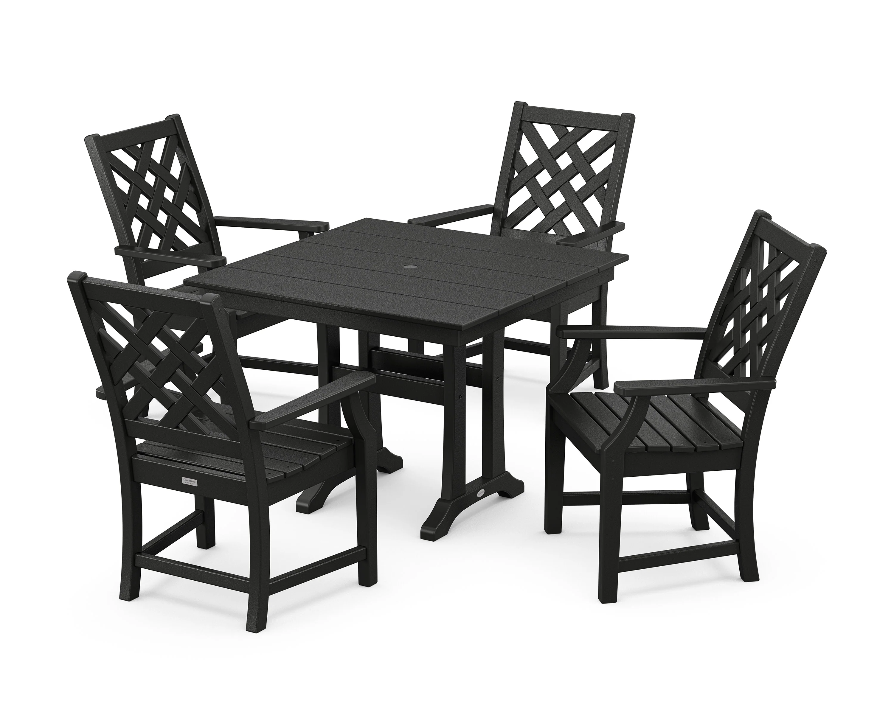 Wovendale 5-Piece Farmhouse Dining Set with Trestle Legs - Image 6