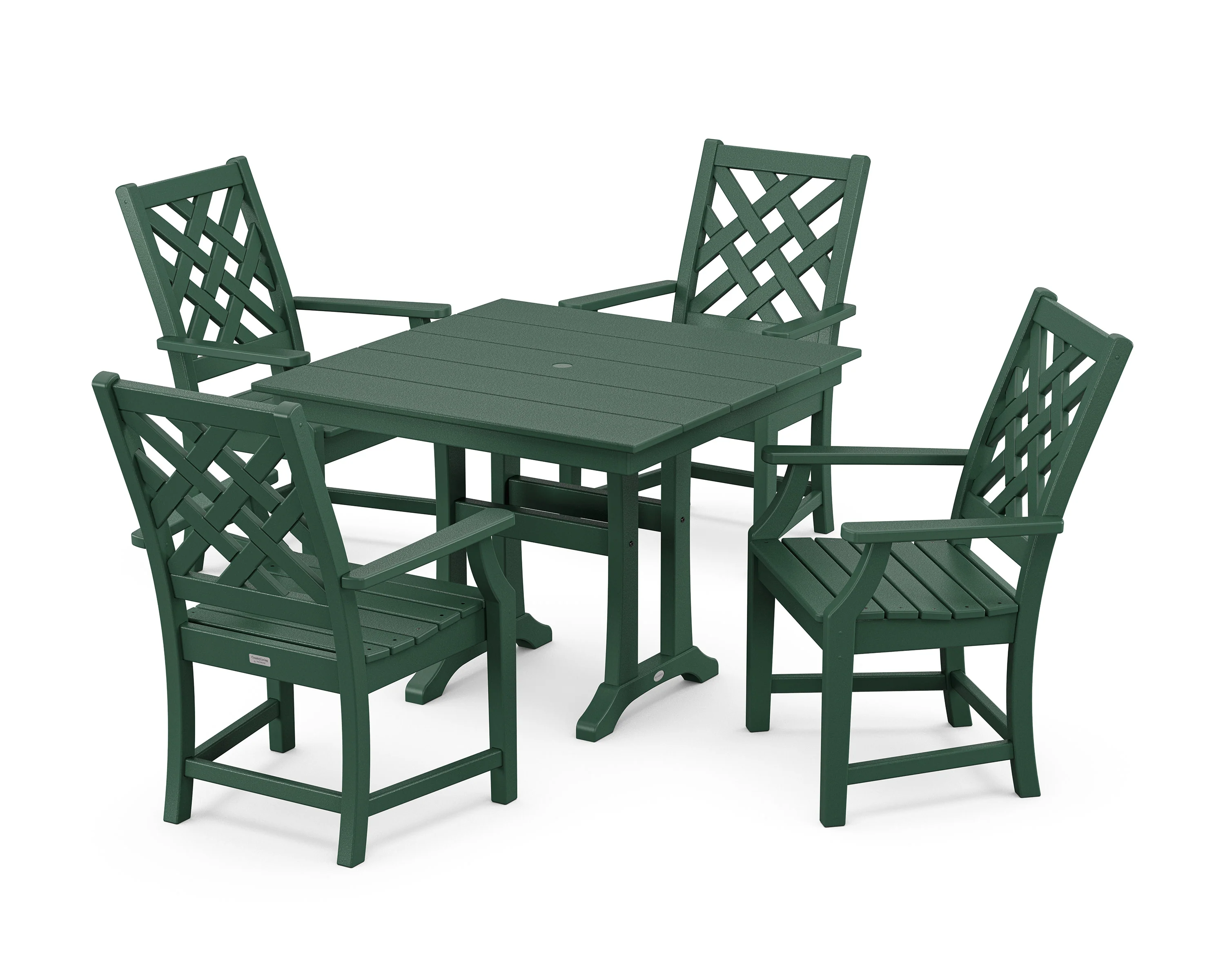 Wovendale 5-Piece Farmhouse Dining Set with Trestle Legs - Image 7