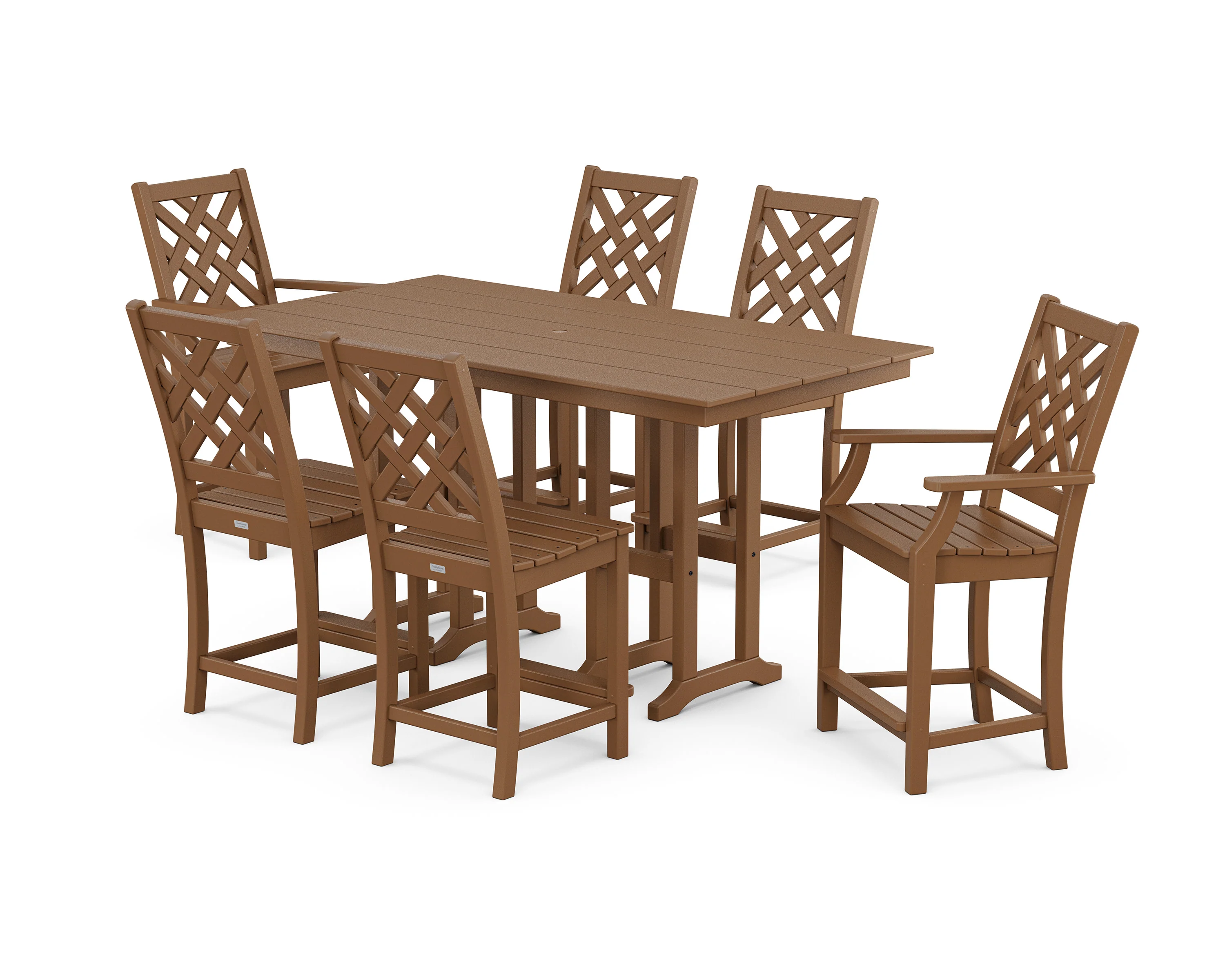 Wovendale 7-Piece Farmhouse Counter Set - Image 3