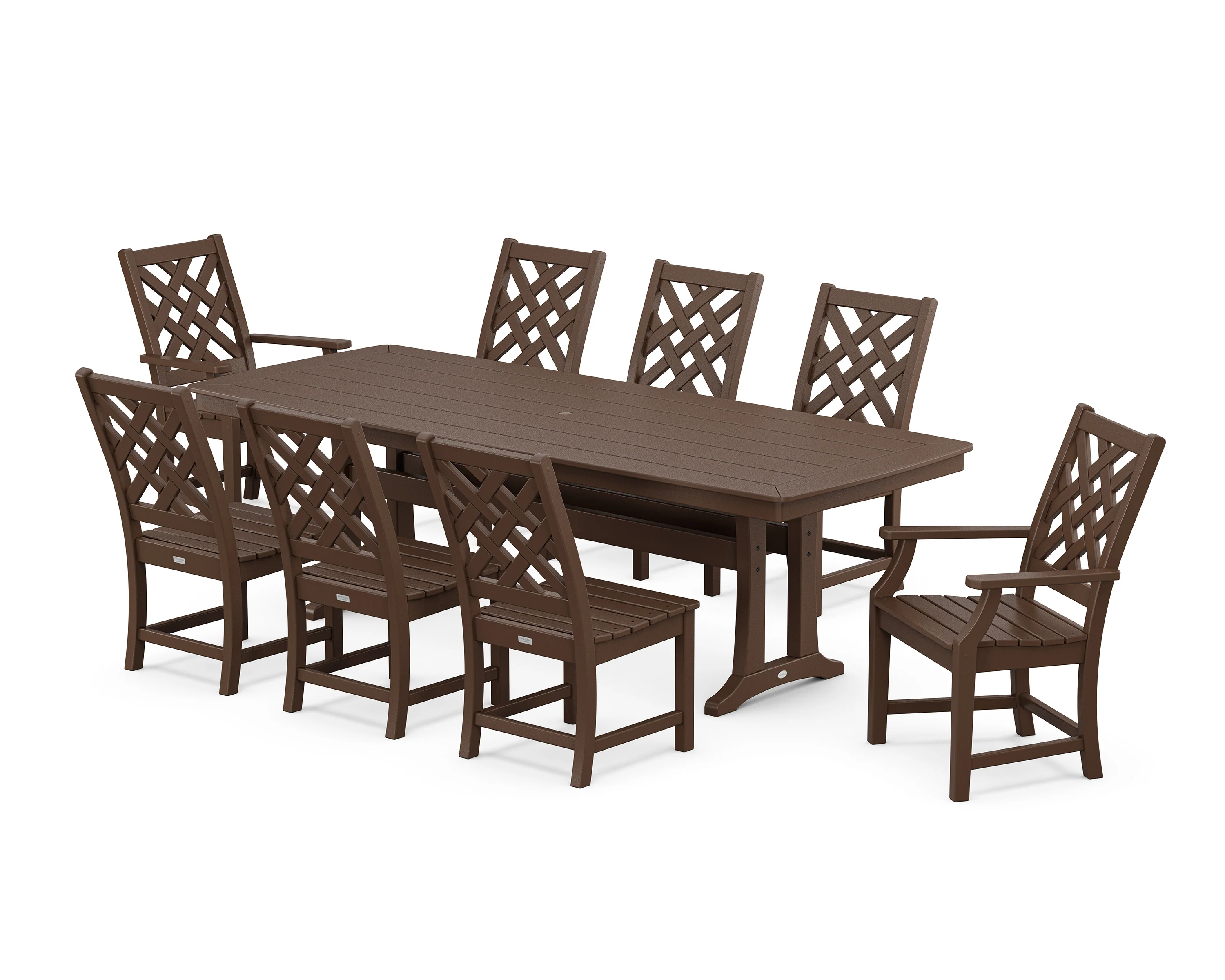 Wovendale 9-Piece Dining Set with Trestle Legs - Image 8