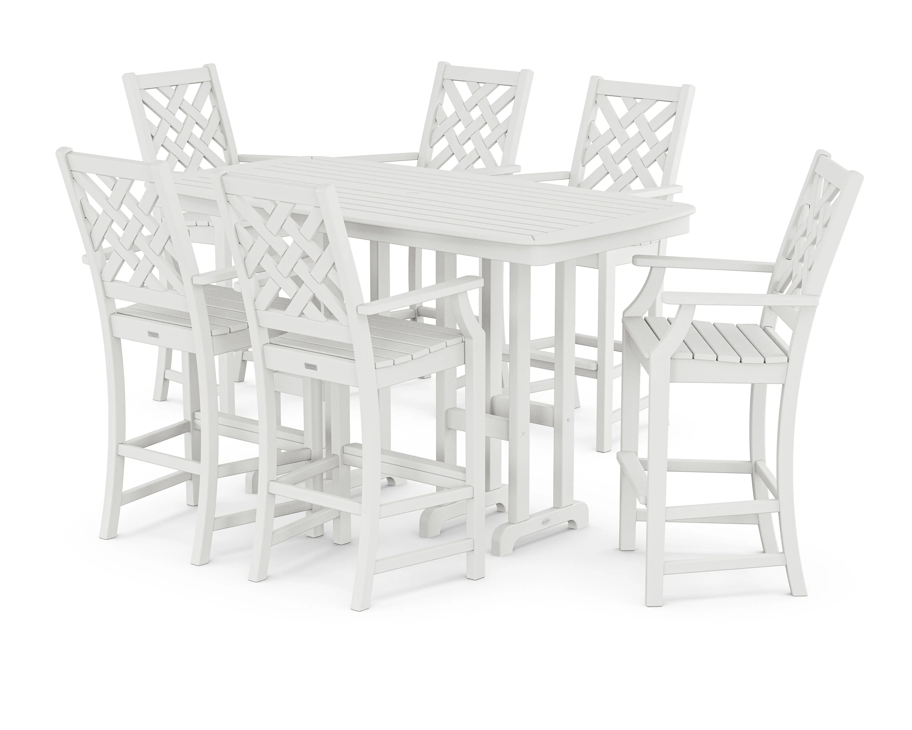 Wovendale Arm Chair 7-Piece Bar Set - Image 8